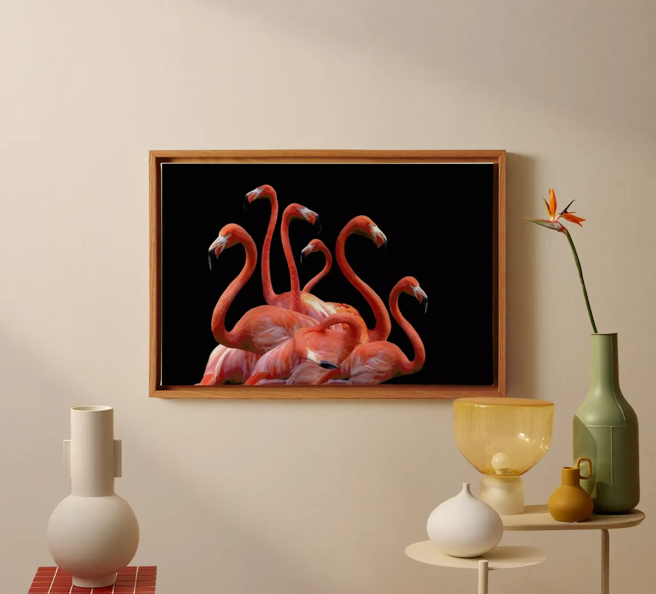 Flamingo Band by @nodar canvas met Baklijst van EyeEm Mobile GmbH