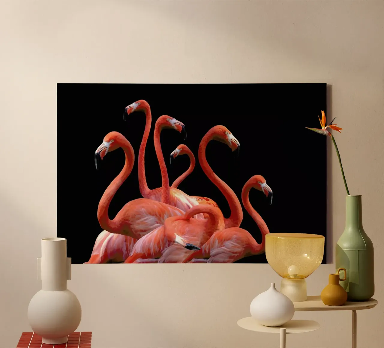 Flamingo Band by @nodar canvas met Baklijst van EyeEm Mobile GmbH