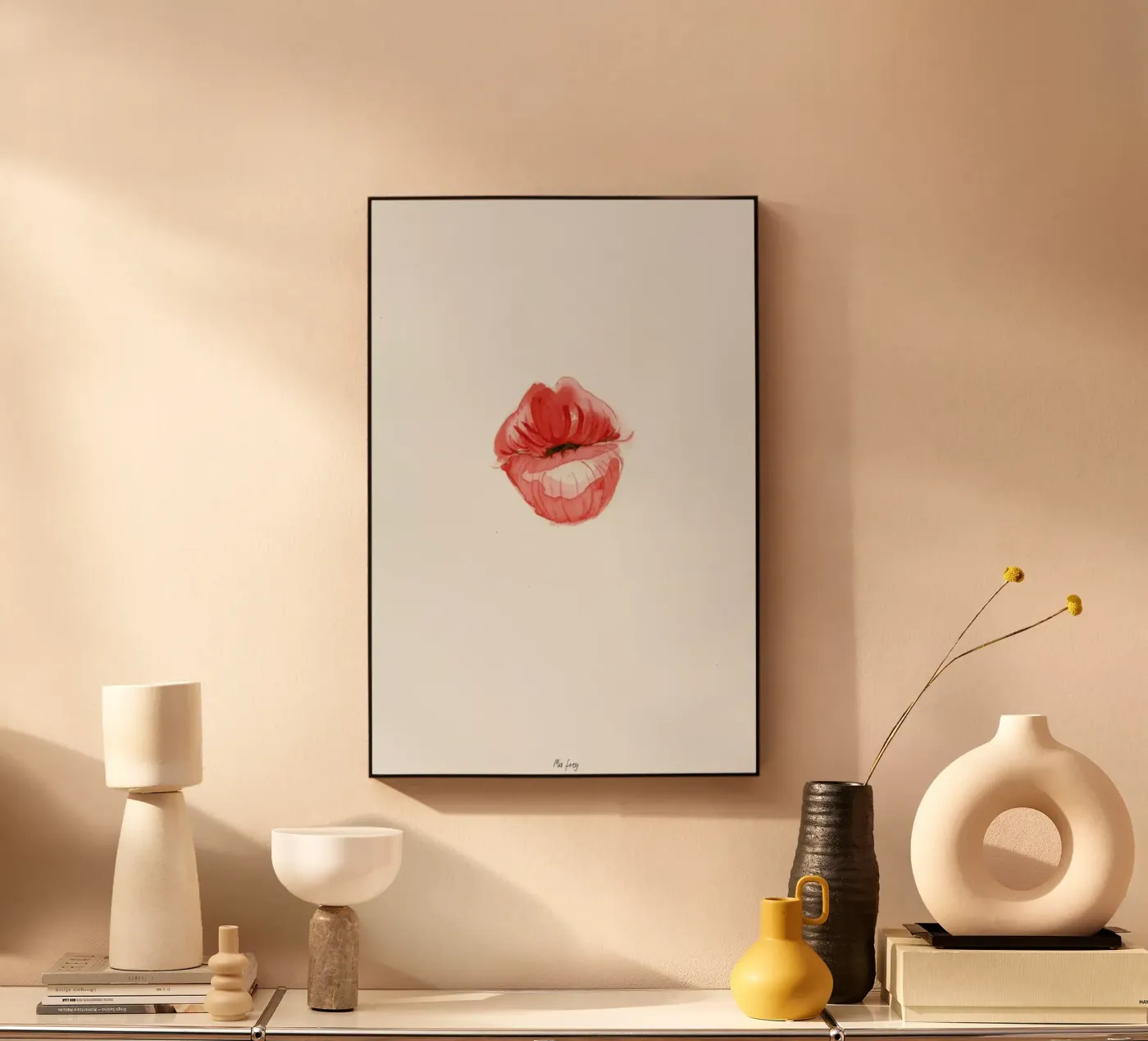 Kiss 3 plexiglass da Mie Frey Damgaard