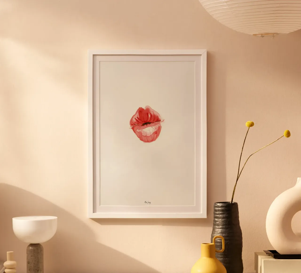 Kiss 3 hahnemühle by Mie Frey Damgaard