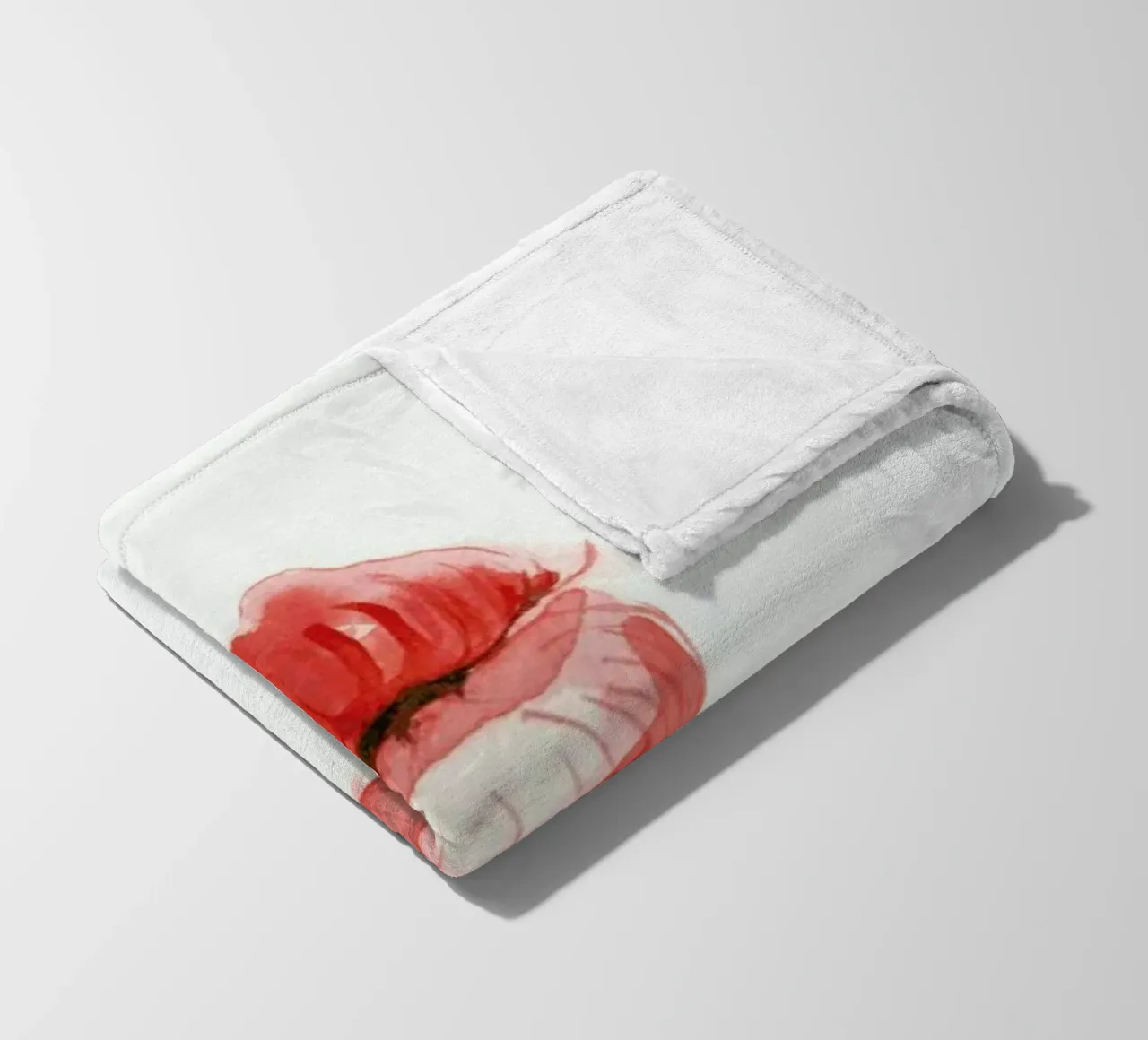 Kiss 3 fleece blanket by Mie Frey Damgaard