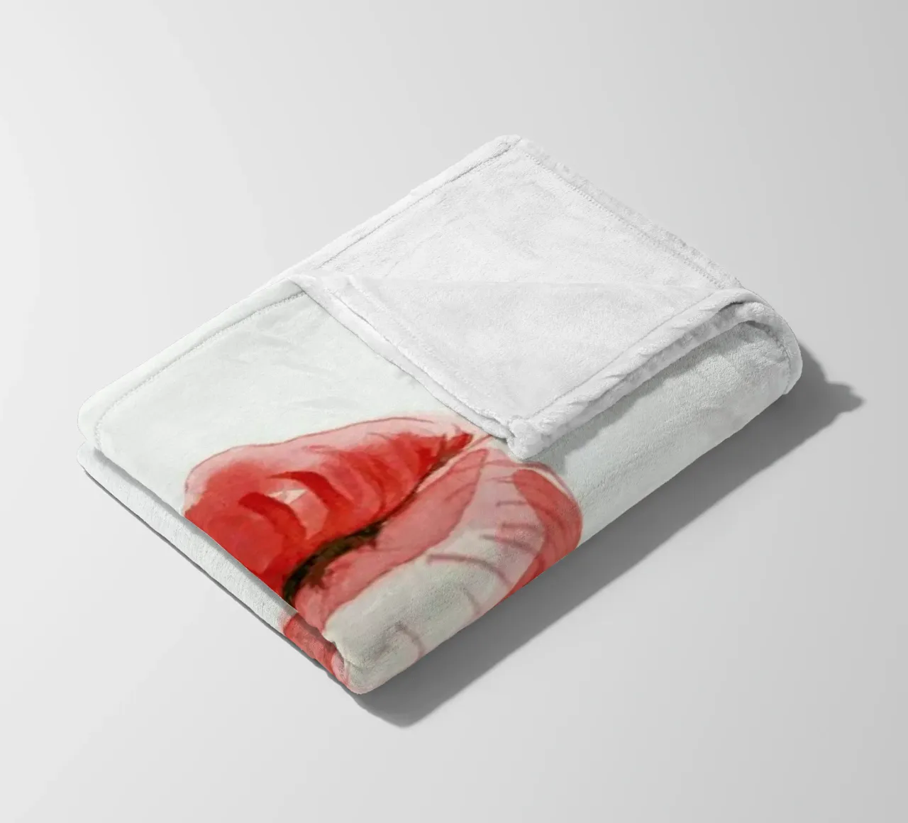 Kiss 3 fleece blanket by Mie Frey Damgaard