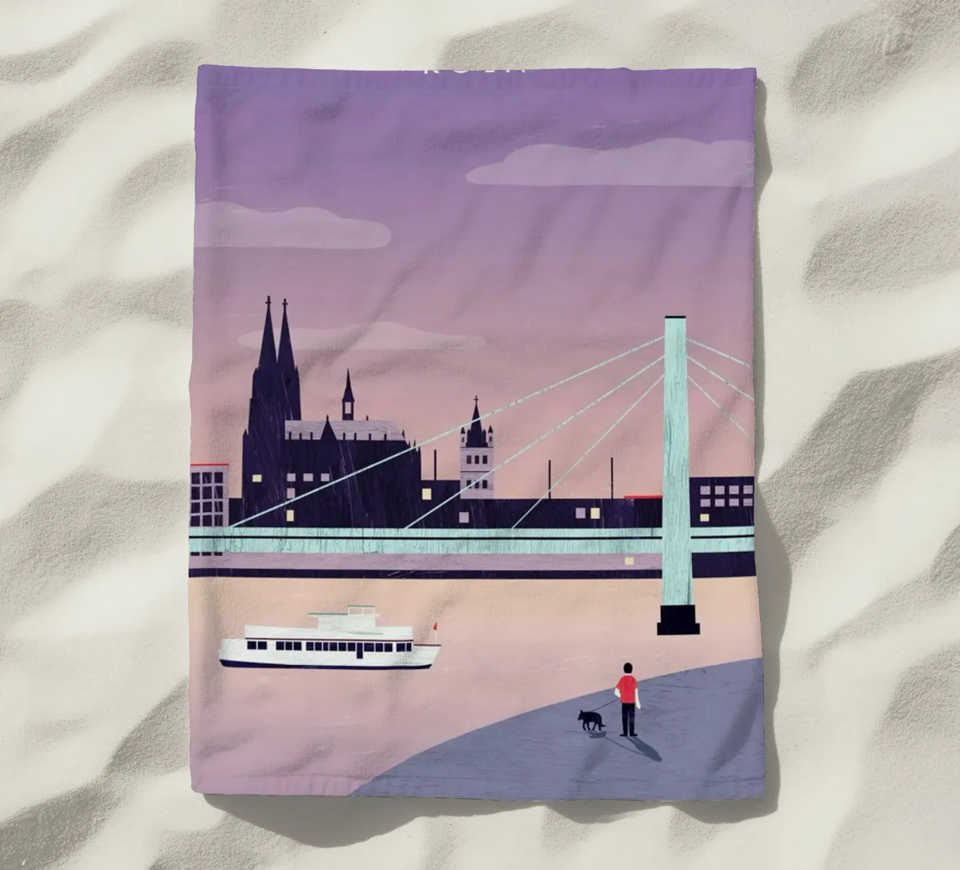 Köln strandhanddoek van Katinka Reinke