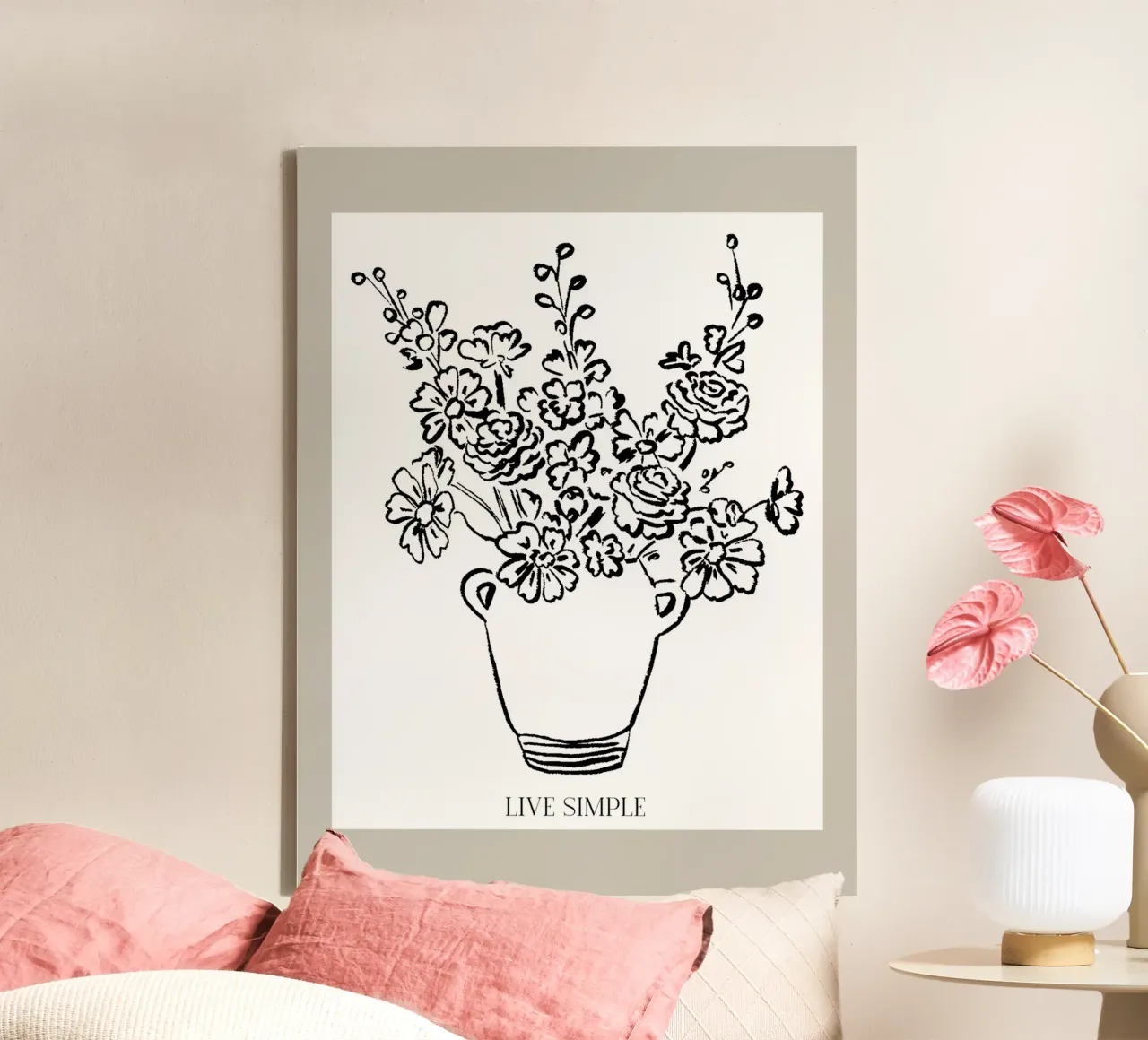 Live Simple No 13 tela da treechild