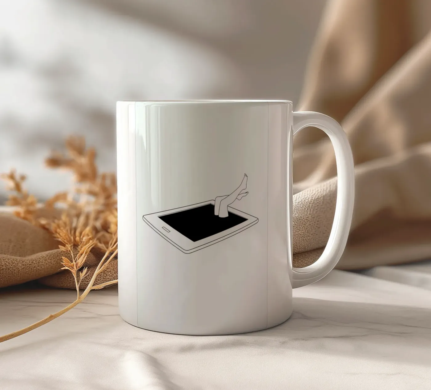 Deep Dive ceramic mug by Ninhol