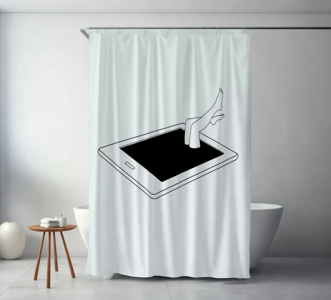 Deep Dive douchegordijn van Ninhol