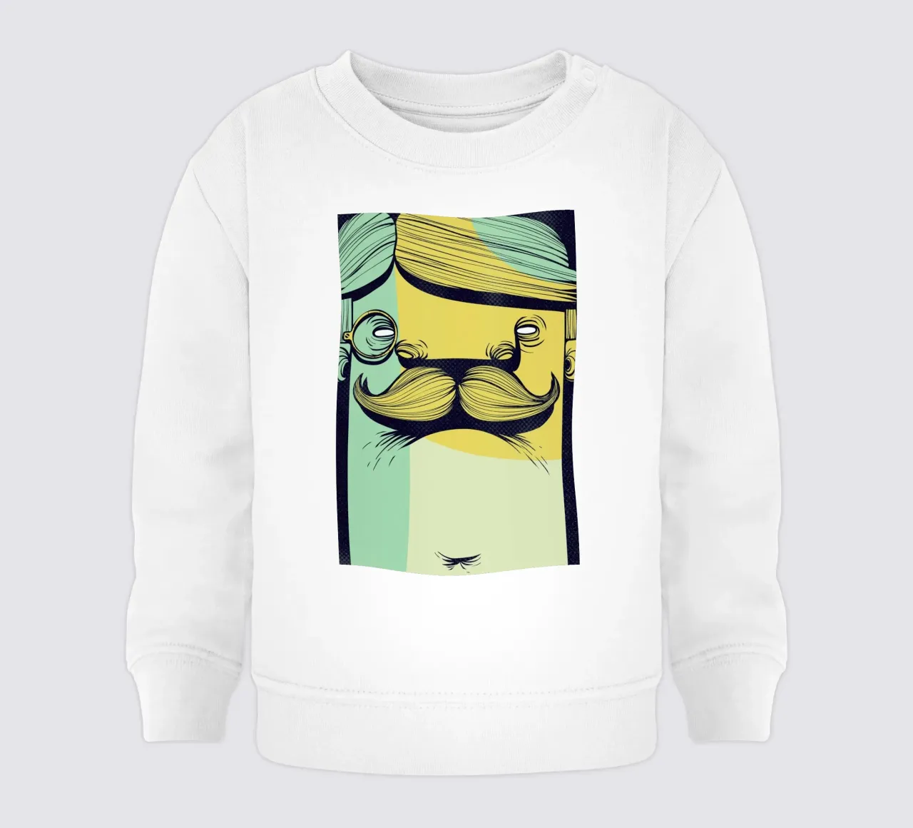 THE MUSTACHE sudadera de bebé de Caio Beltrão