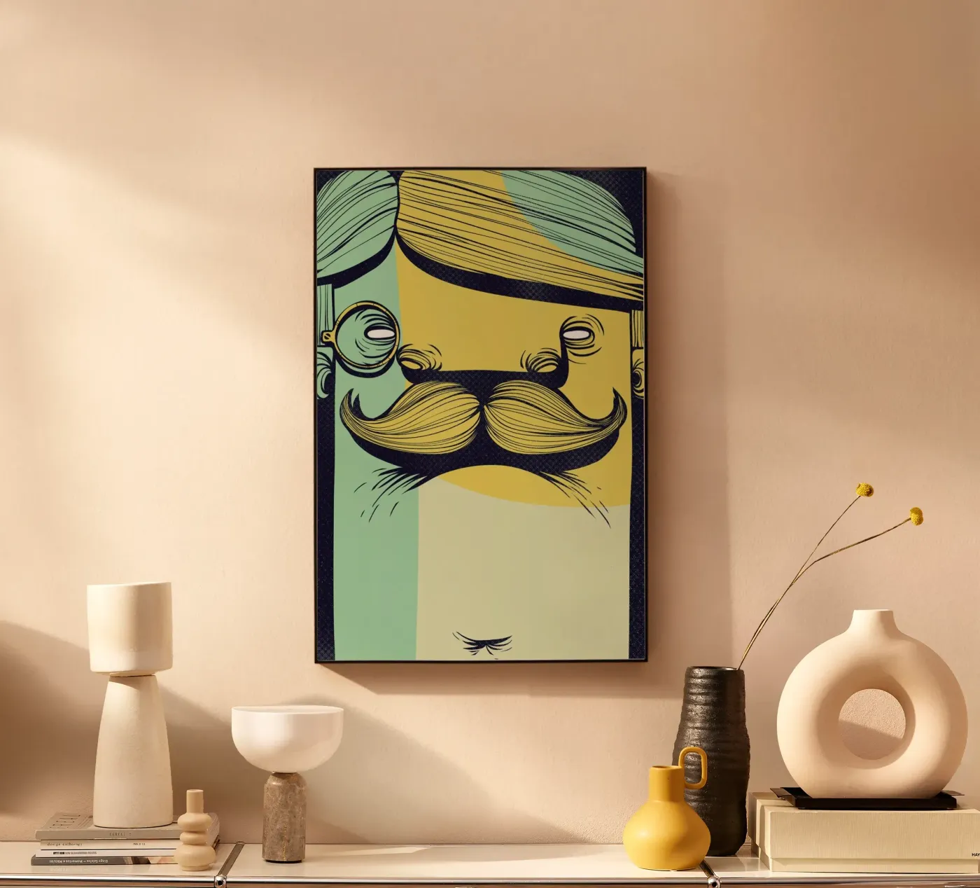 THE MUSTACHE plexiglass da Caio Beltrão