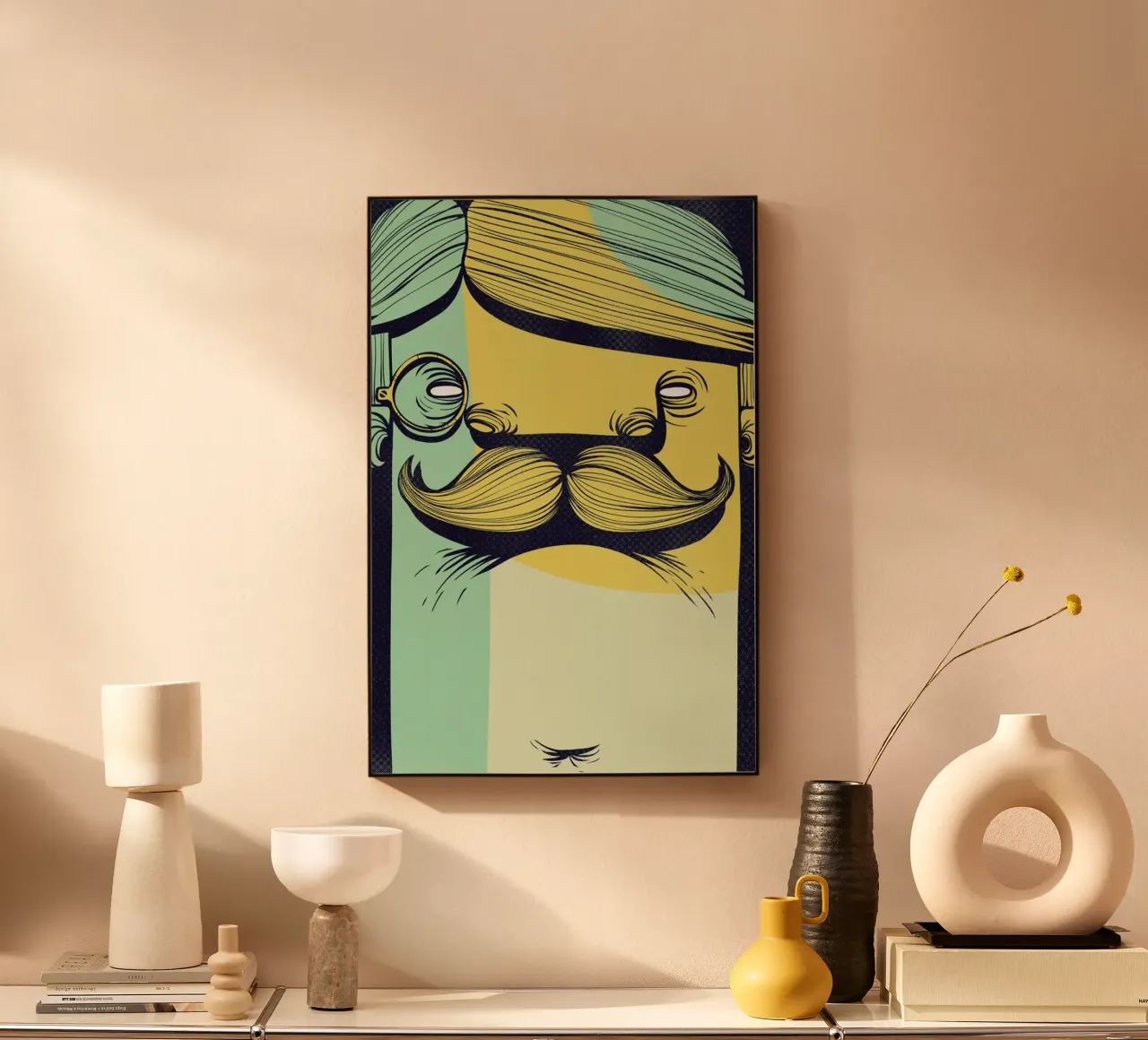 THE MUSTACHE plexiglass da Caio Beltrão