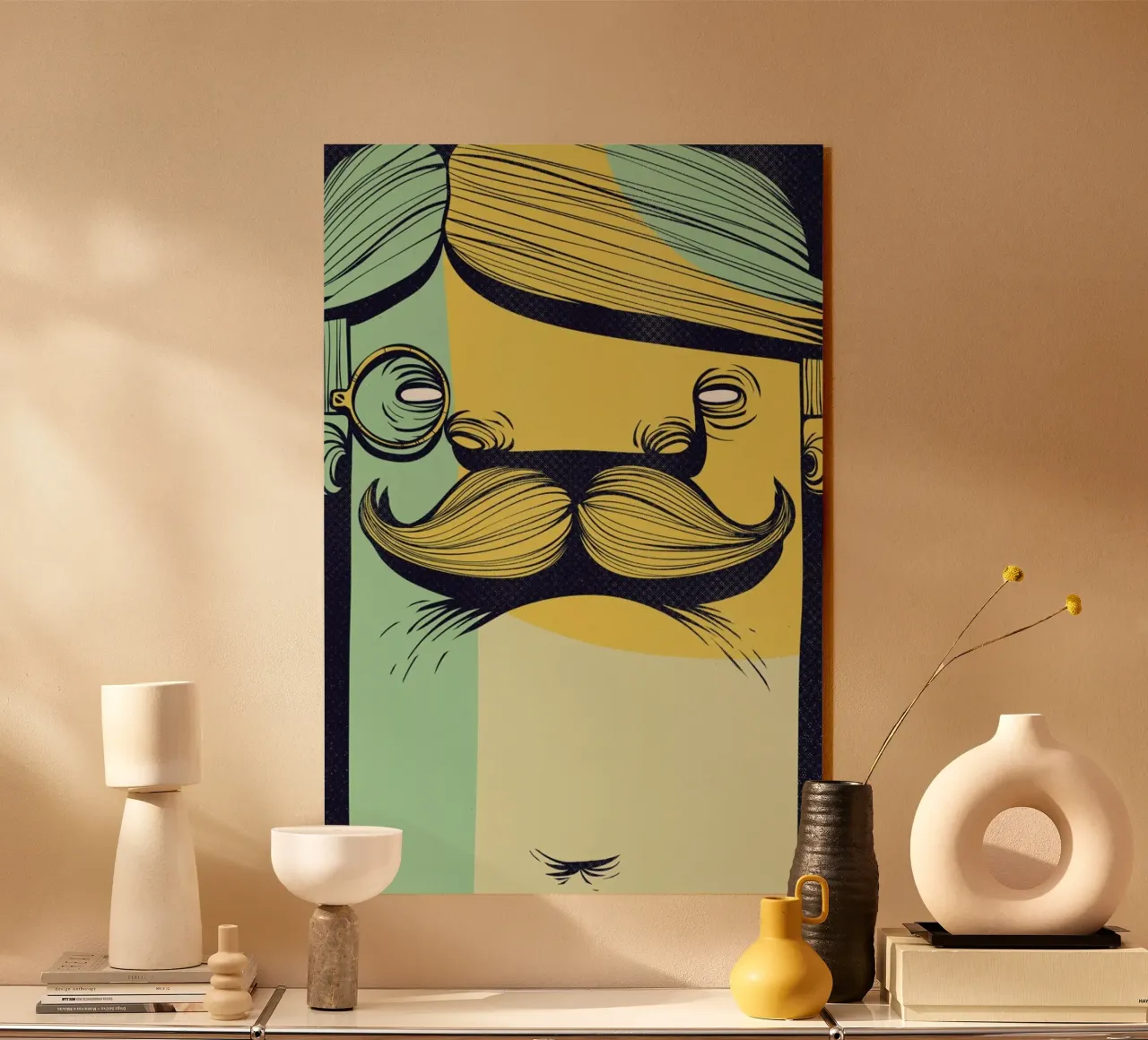 THE MUSTACHE plexiglass da Caio Beltrão