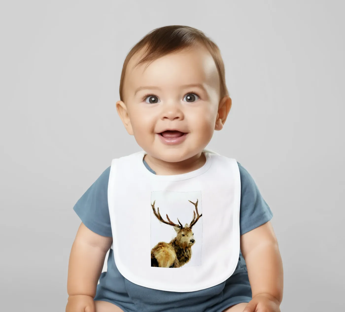 Winter Red Deer bavaglino da Amy Hamilton