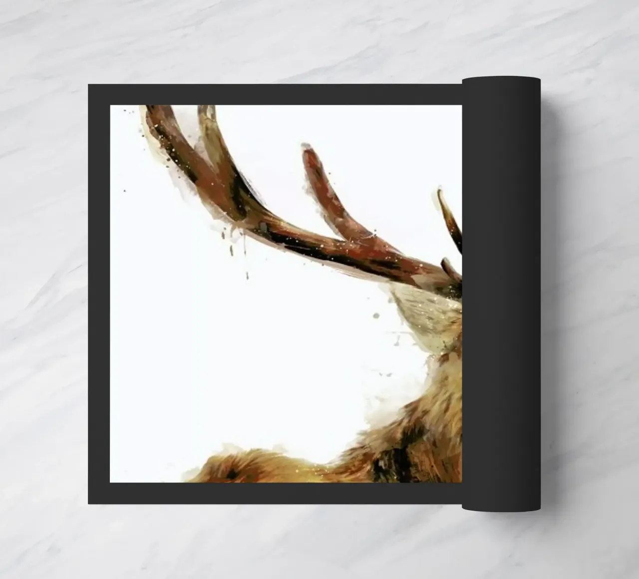 Winter Red Deer zerbino da Amy Hamilton