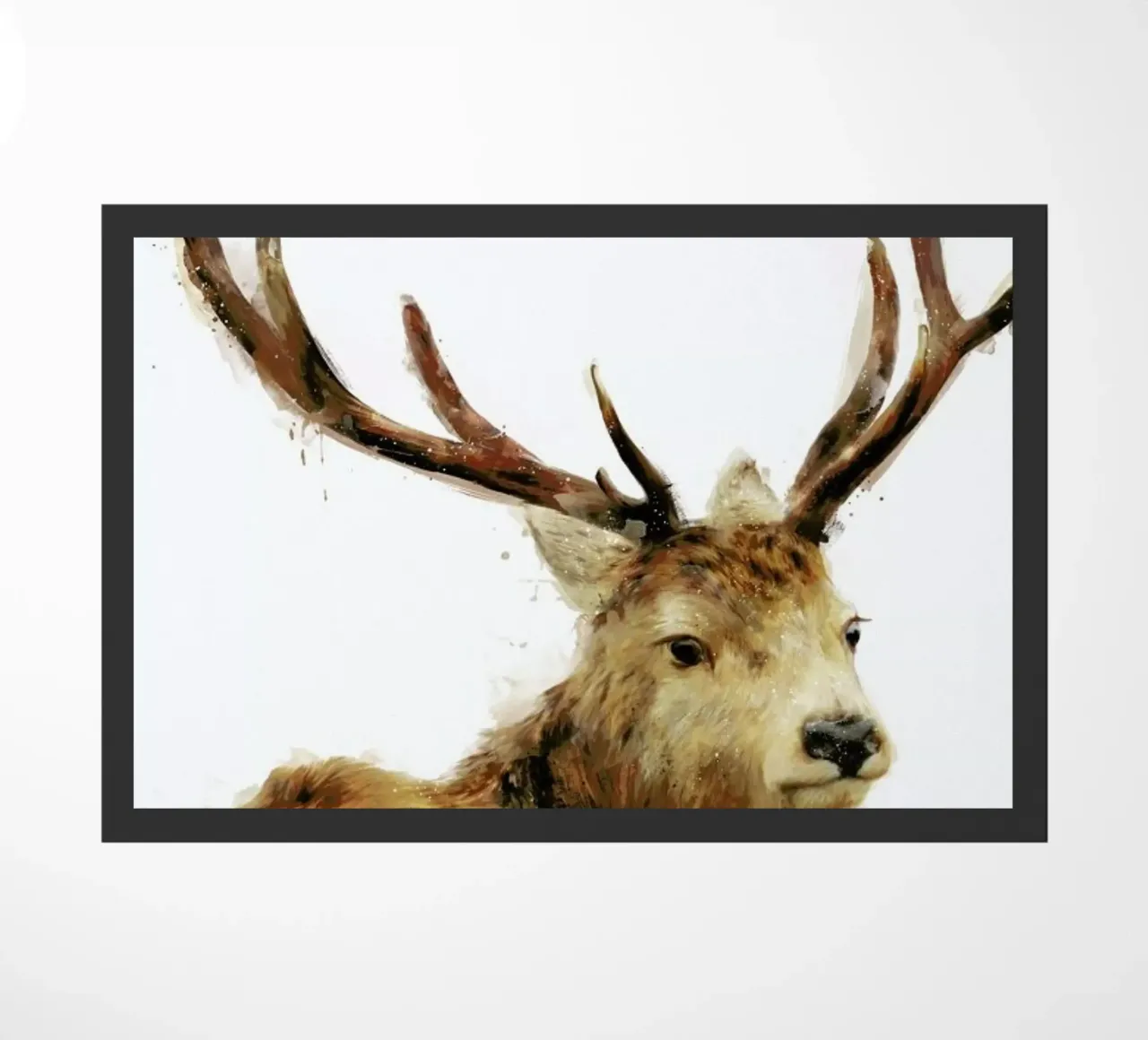 Winter Red Deer zerbino da Amy Hamilton