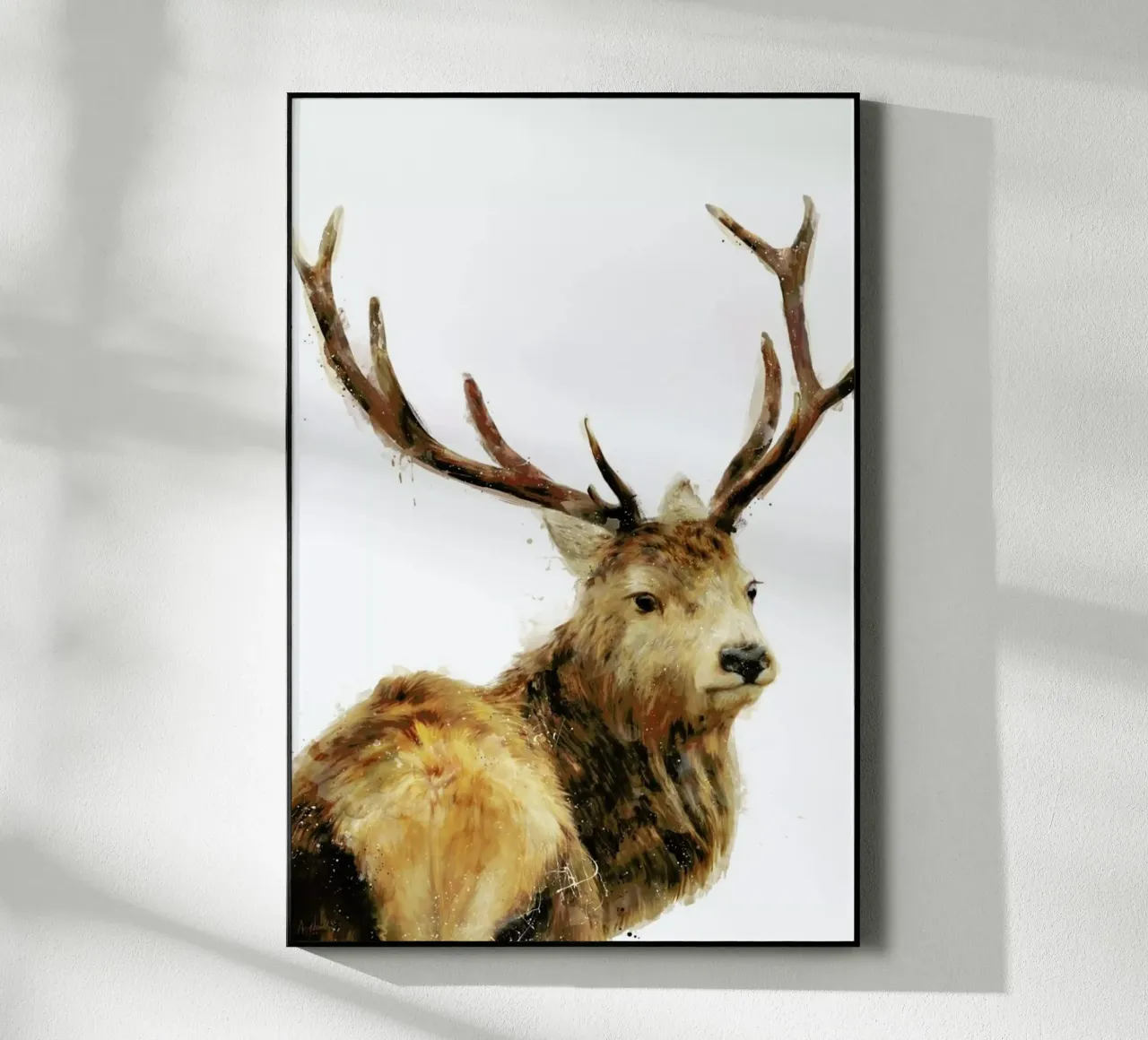 Winter Red Deer plexiglass da Amy Hamilton