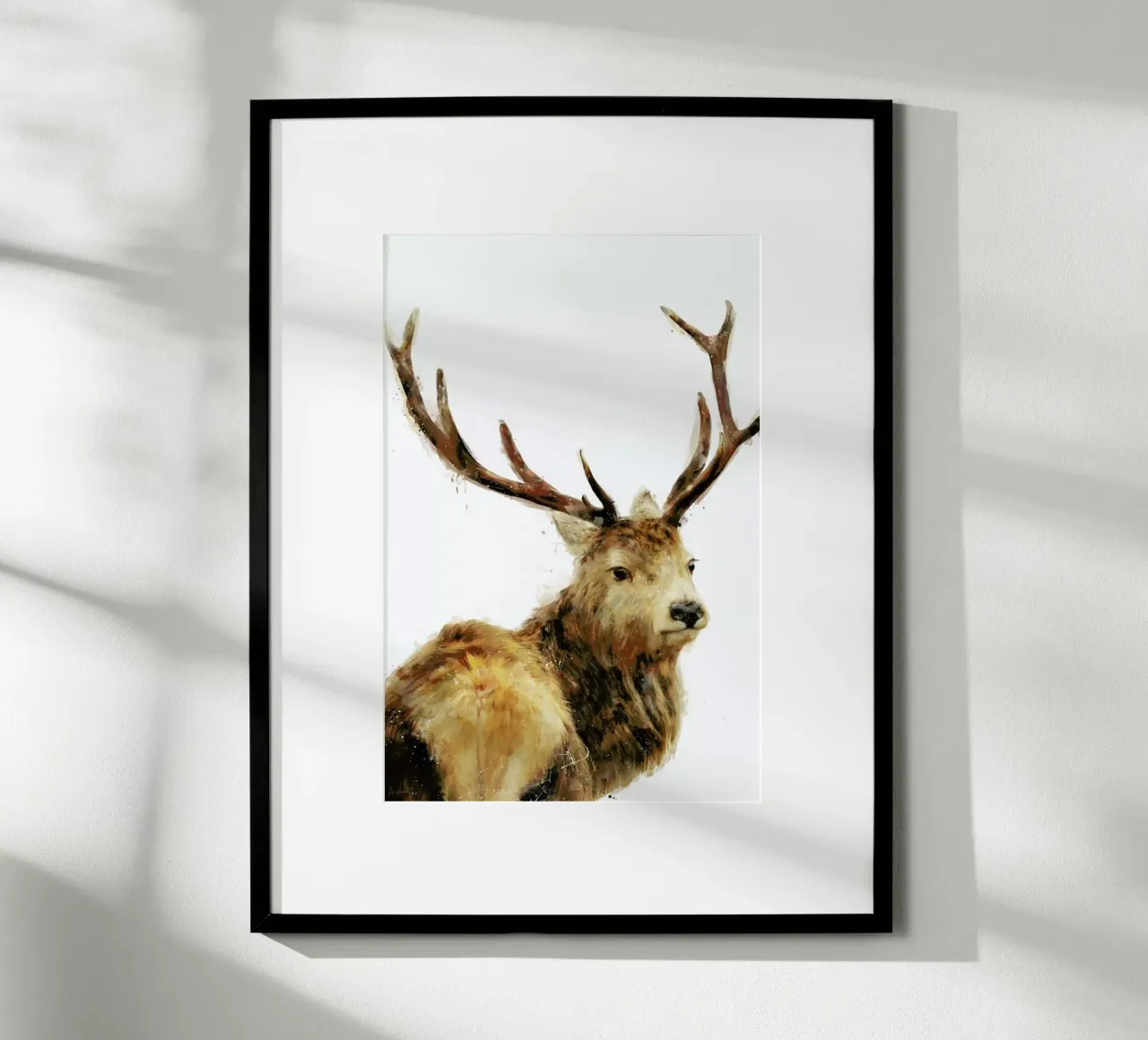 Winter Red Deer poster da Amy Hamilton