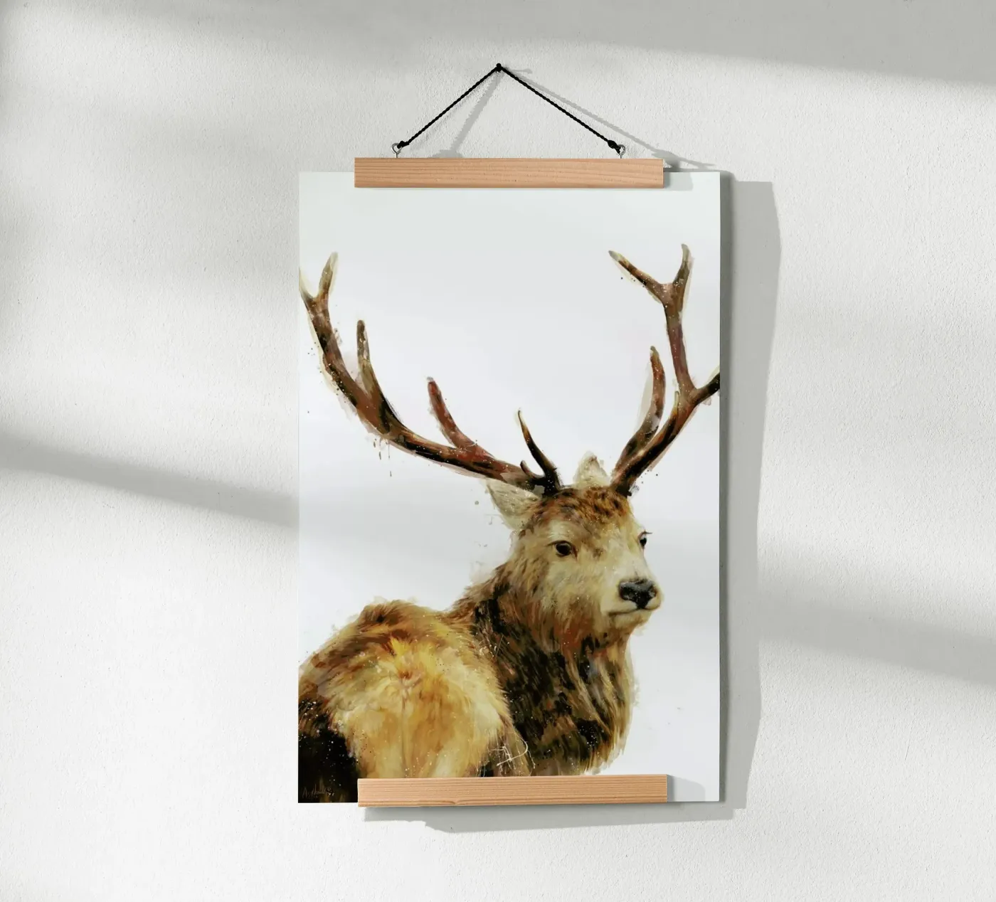 Winter Red Deer poster da Amy Hamilton