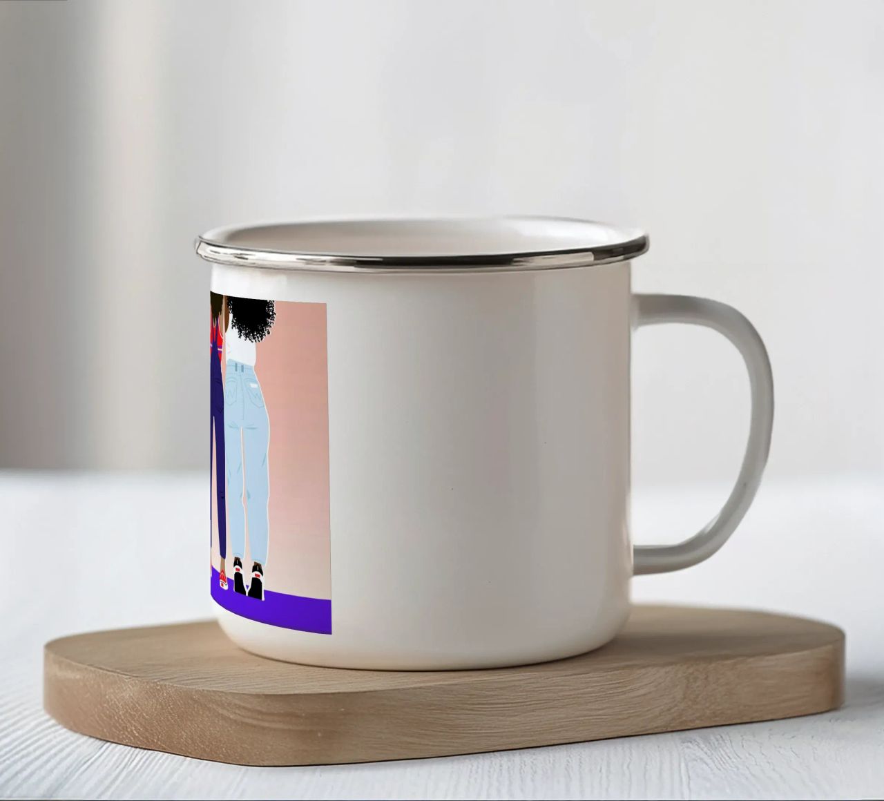 Booty tazza in smalto da Céleste Wallaert