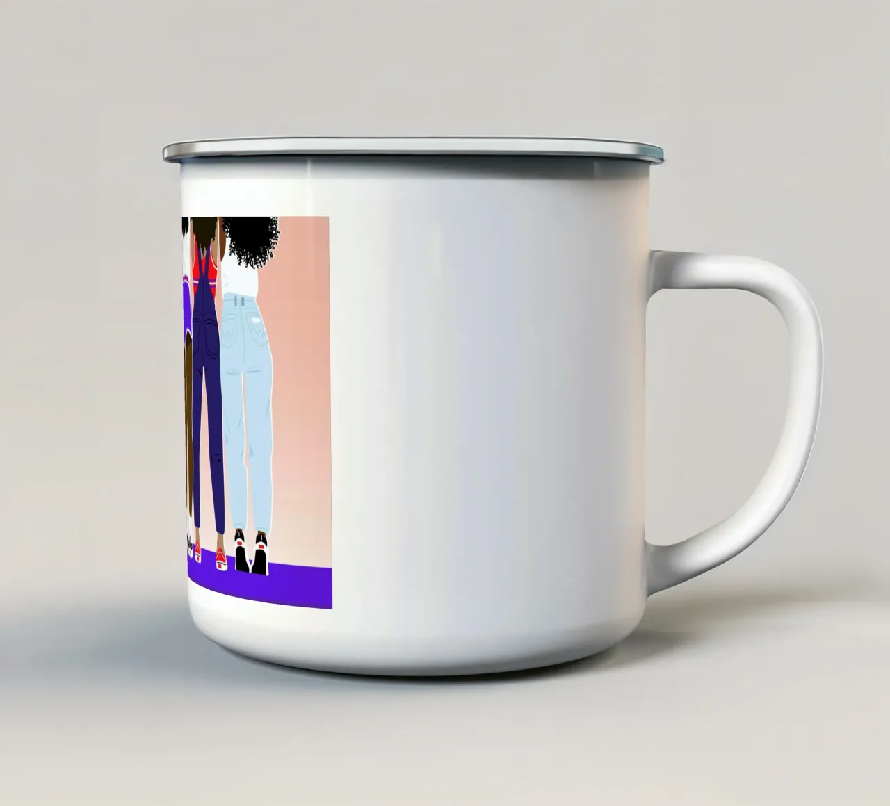 Booty taza de esmalte de Céleste Wallaert