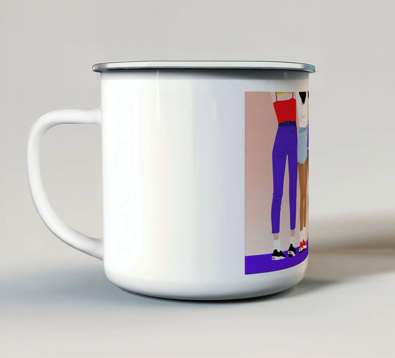 Booty tazza in smalto da Céleste Wallaert