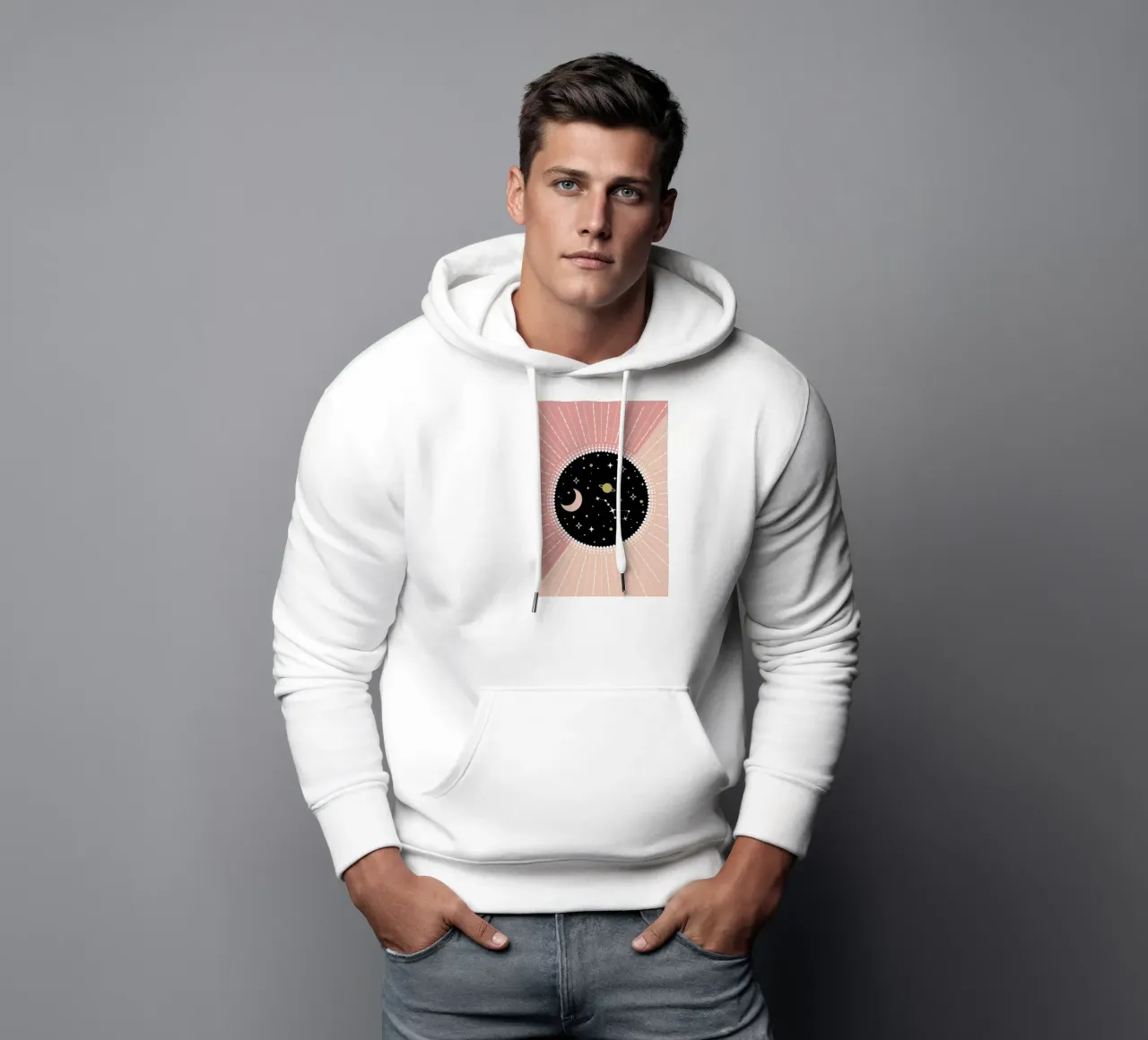 Planet Love II felpa con cappuccio da cafelab