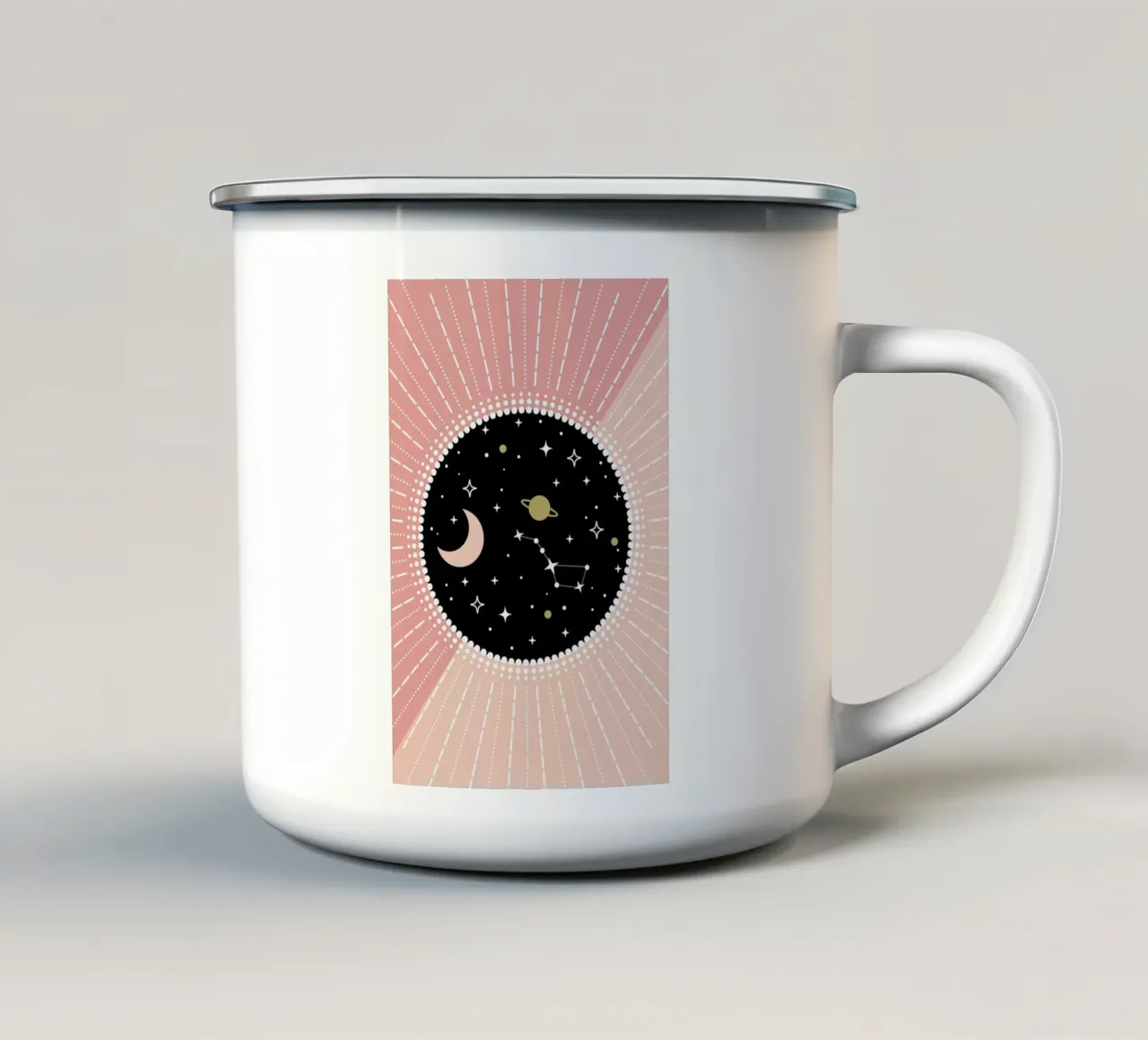 Planet Love II tazza in smalto da cafelab