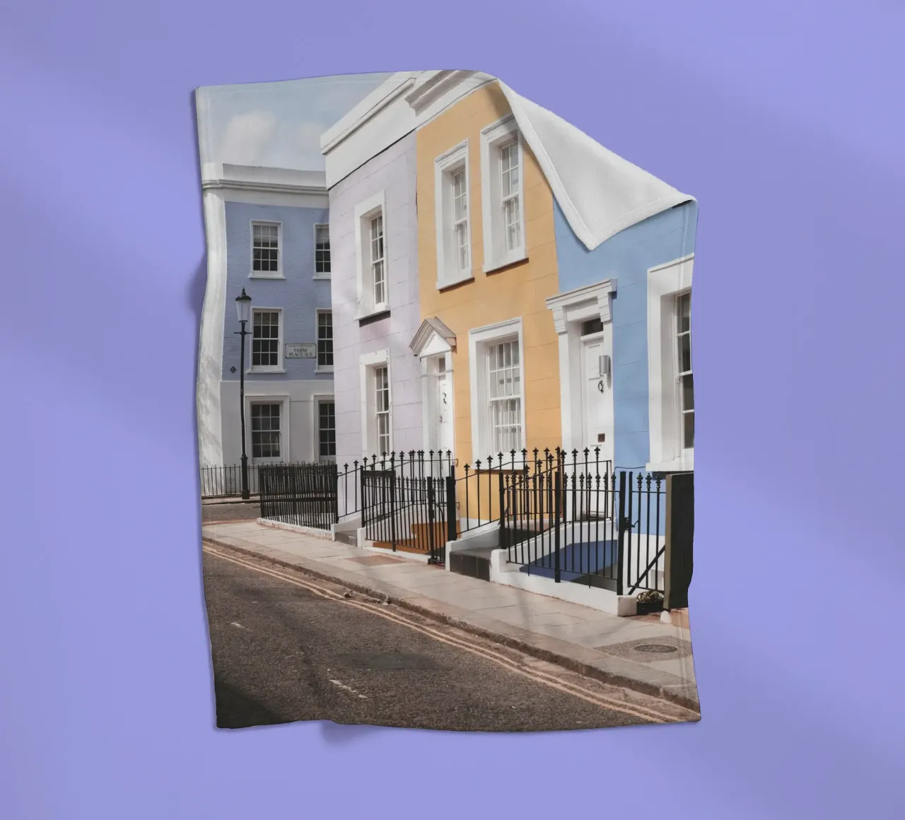Londra, Inghilterra I Street a Notting Hill e case colorate coperta in pile da Julie Travel Photography
