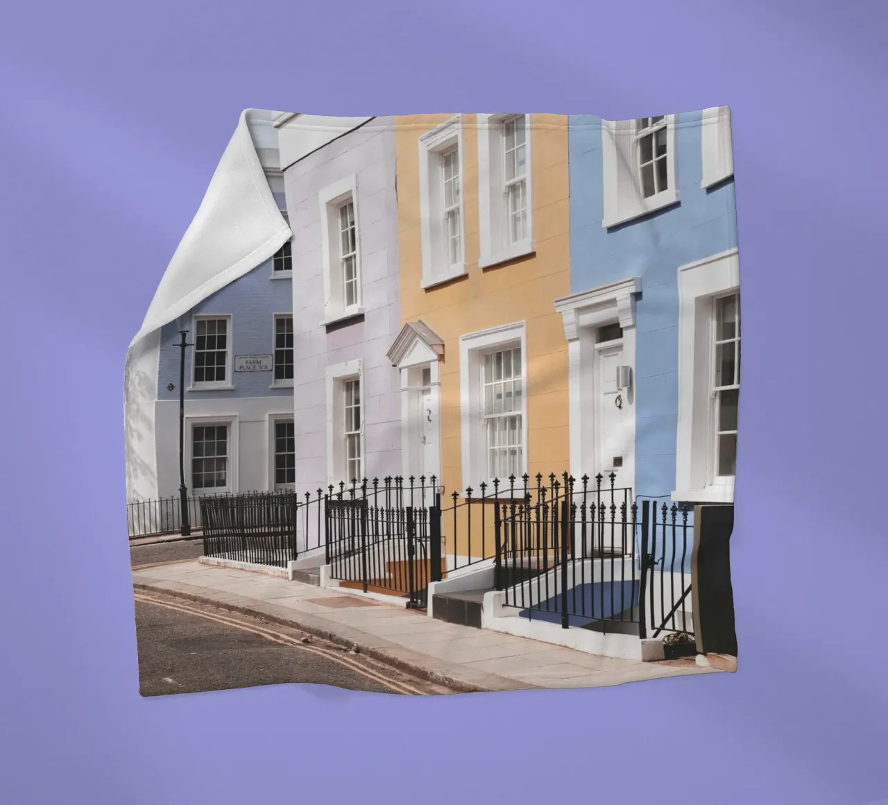 Londra, Inghilterra I Street a Notting Hill e case colorate coperta in pile da Julie Travel Photography