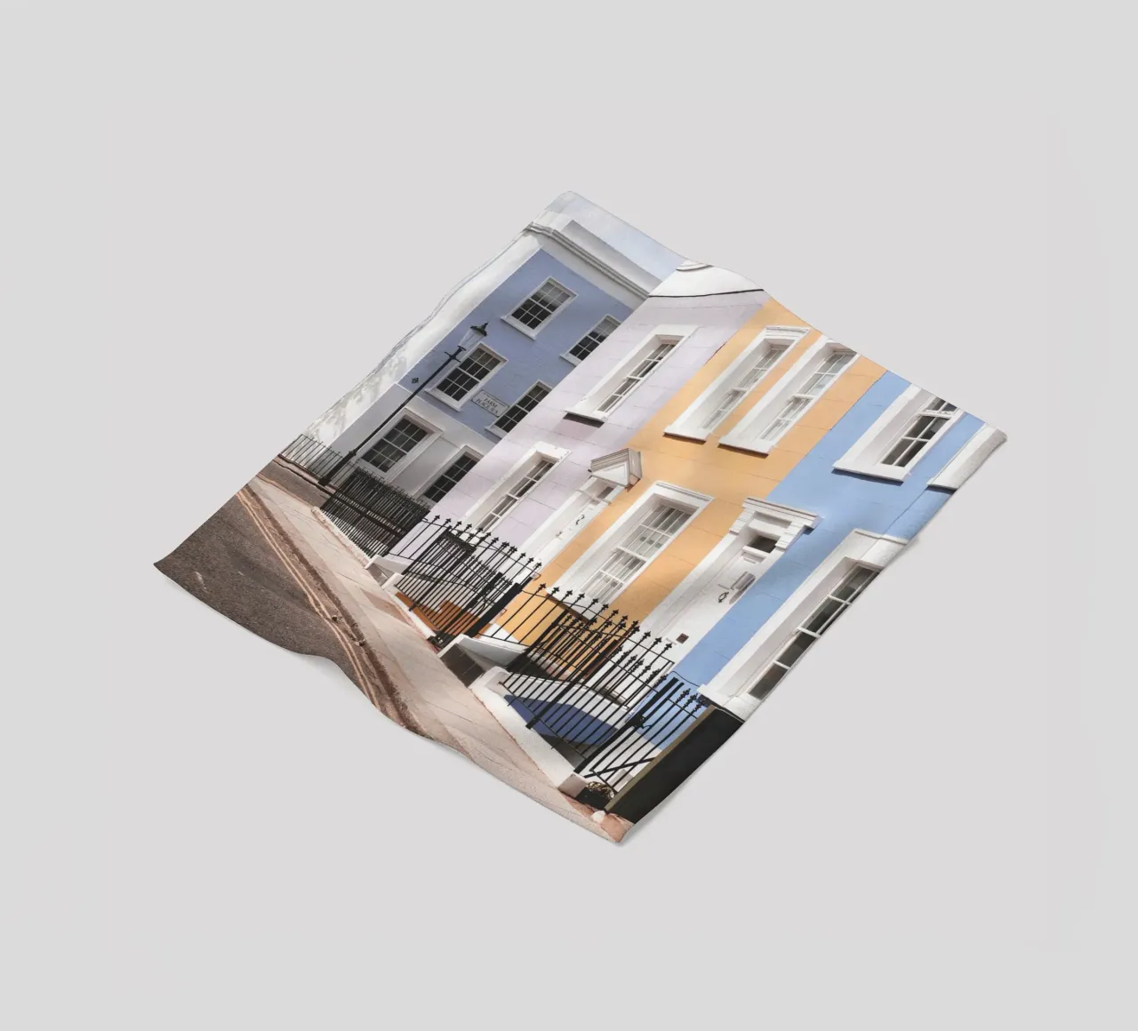 Londra, Inghilterra I Street a Notting Hill e case colorate coperta in pile da Julie Travel Photography