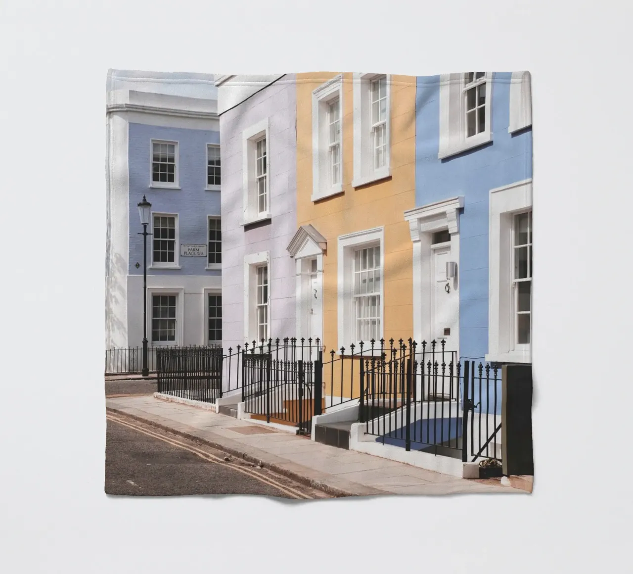Londra, Inghilterra I Street a Notting Hill e case colorate coperta in pile da Julie Travel Photography