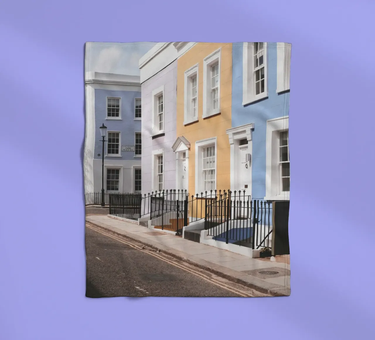 Londra, Inghilterra I Street a Notting Hill e case colorate coperta in pile da Julie Travel Photography