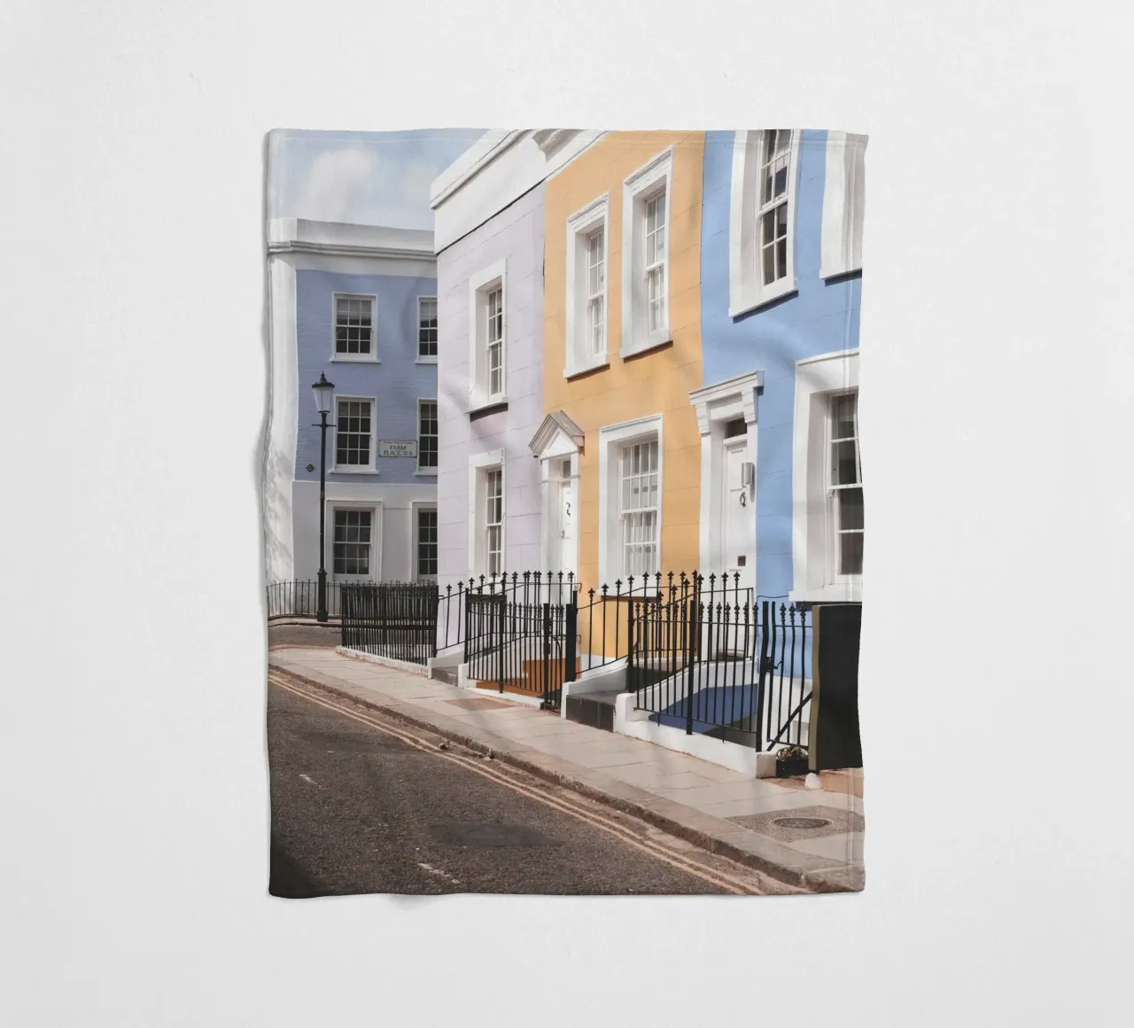 Londra, Inghilterra I Street a Notting Hill e case colorate coperta in pile da Julie Travel Photography