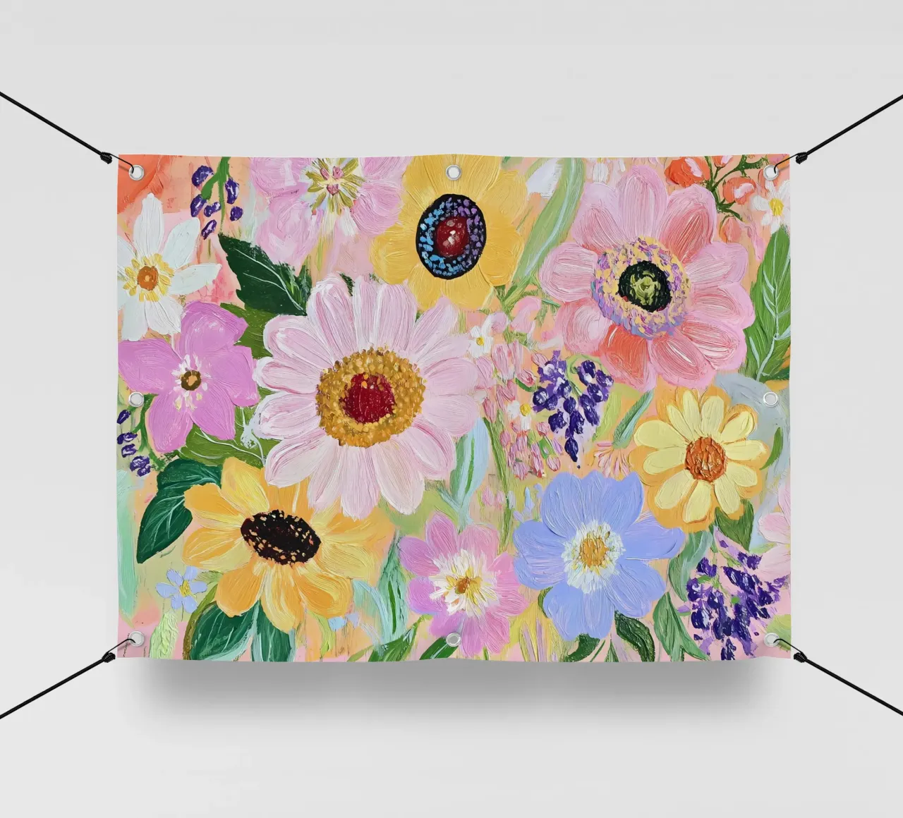 Fiori delicati telo in pvc da IamHomeStudio