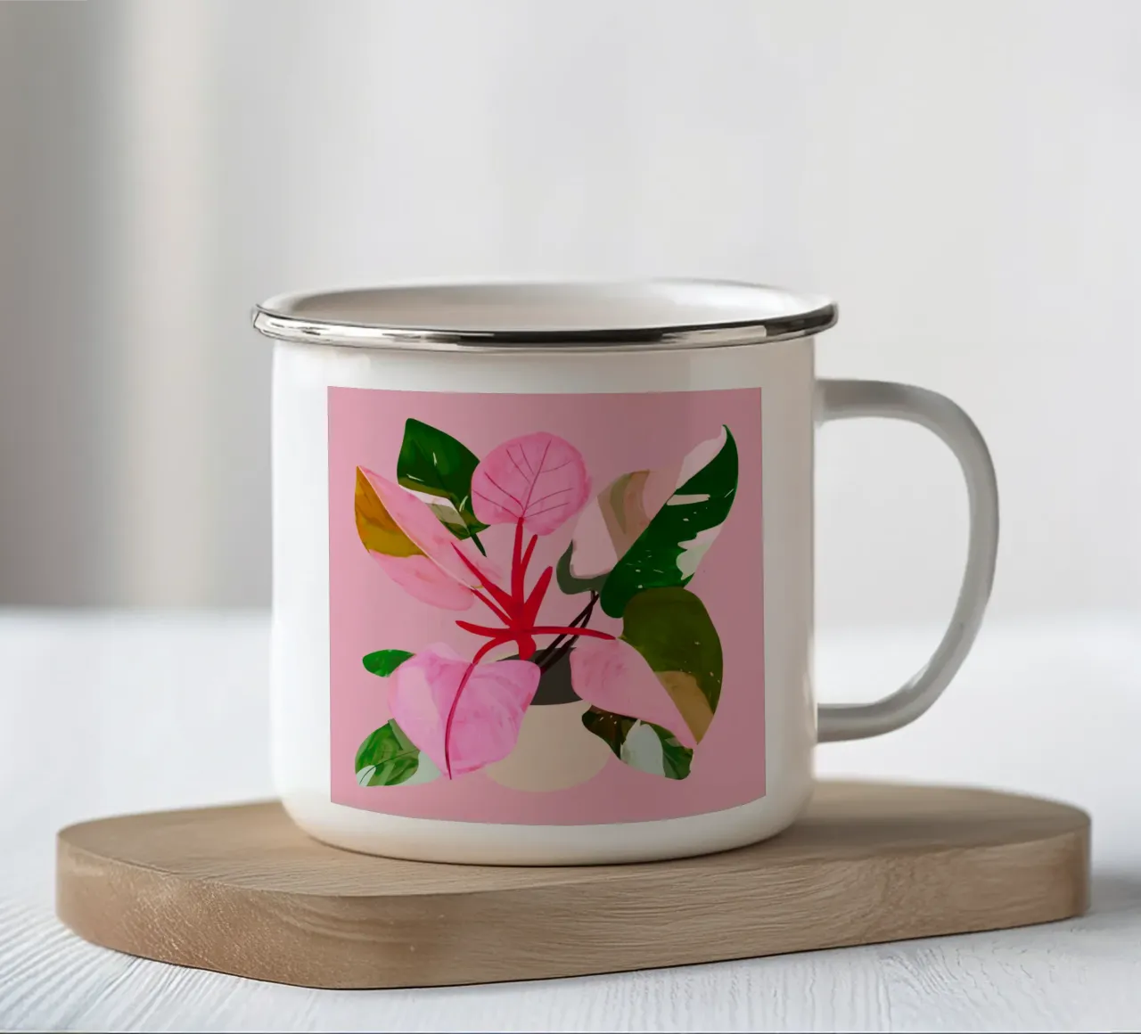 Pianta d'appartamento 7 tazza in smalto da LeaDArt