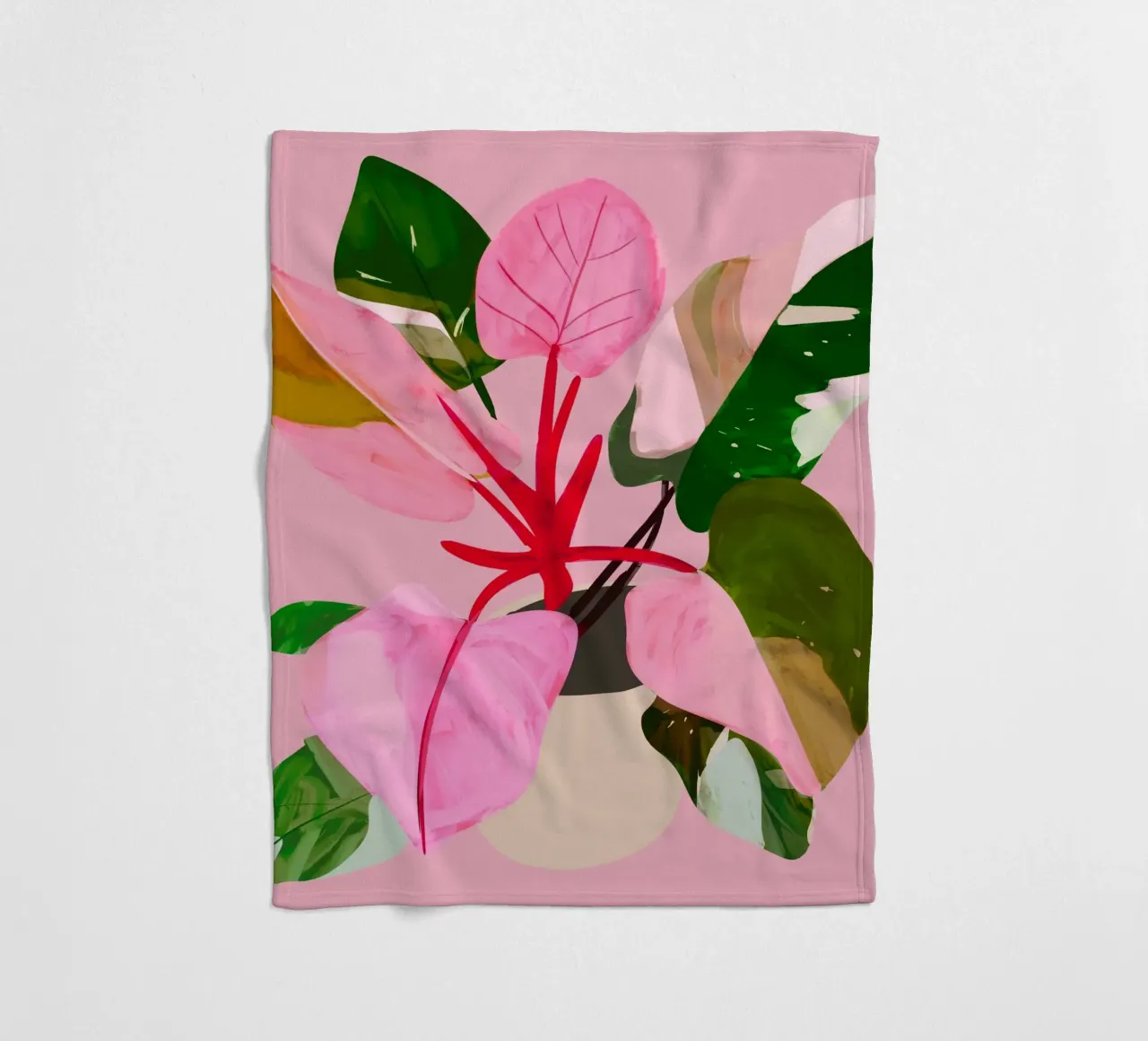 House Plant 7 fleece blanket by LeaDArt