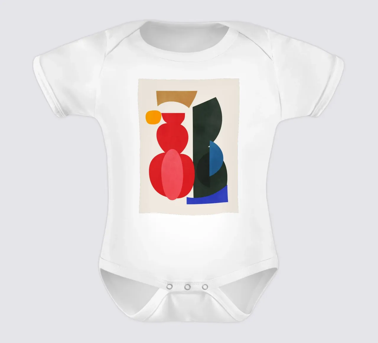 Minimalistisch Abstract 85 babyrompertje korte mouwen van LeaDArt