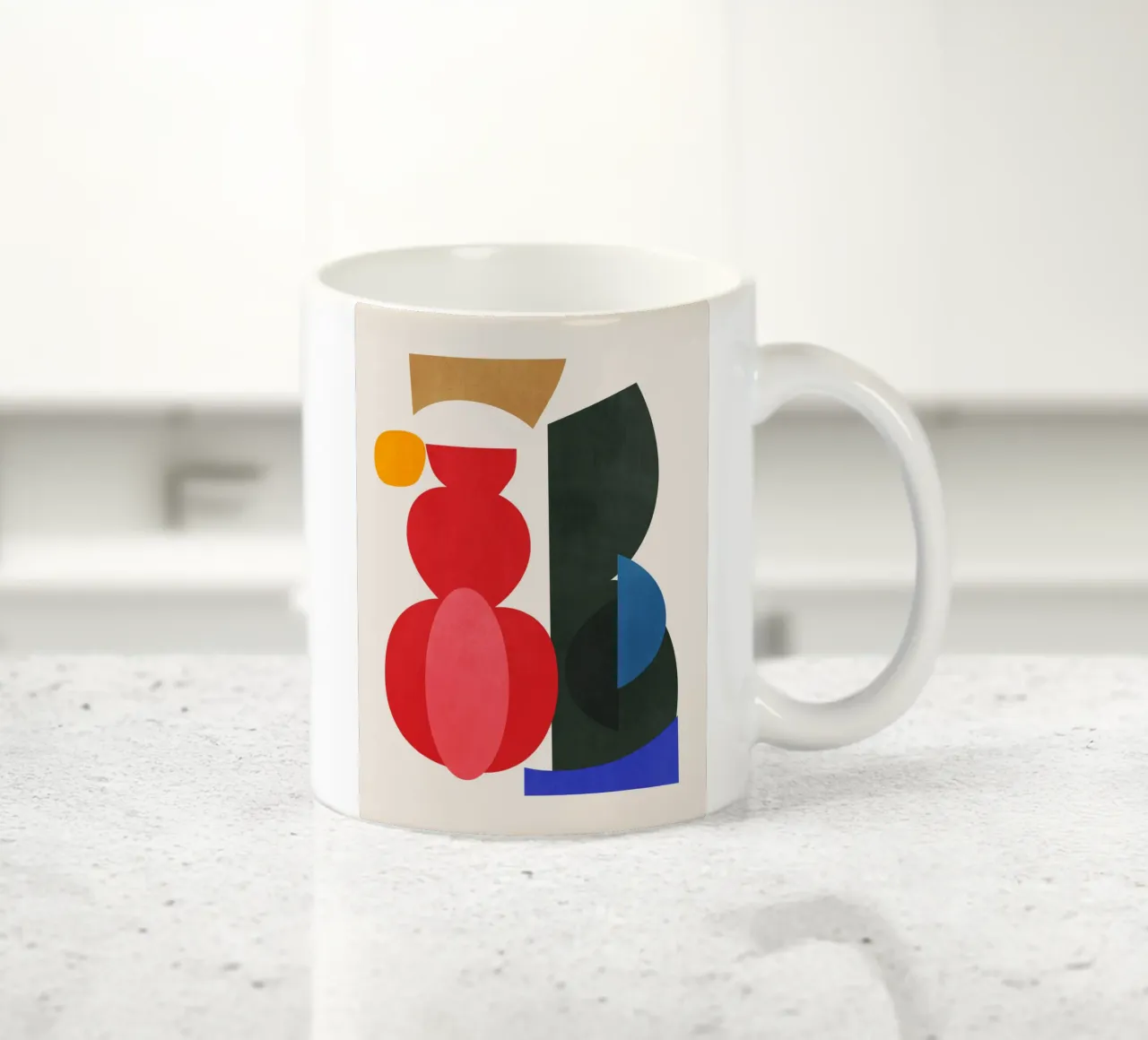 Astratto minimalista 85 tazza in ceramica da LeaDArt