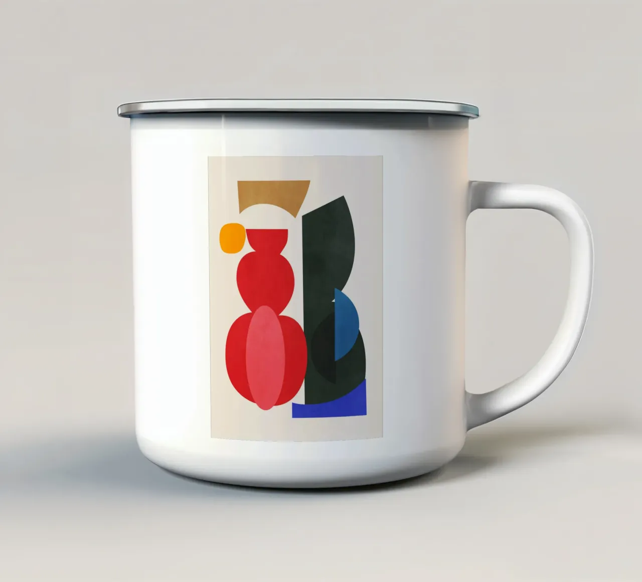 Astratto minimalista 85 tazza in smalto da LeaDArt