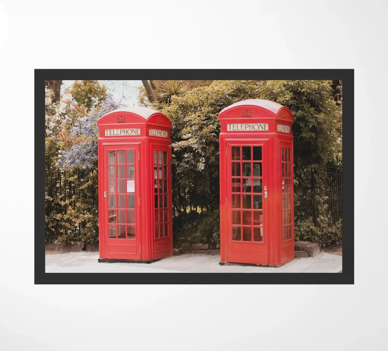 Londra, Inghilterra I Cabine telefoniche rosse inglesi zerbino da Julie Travel Photography