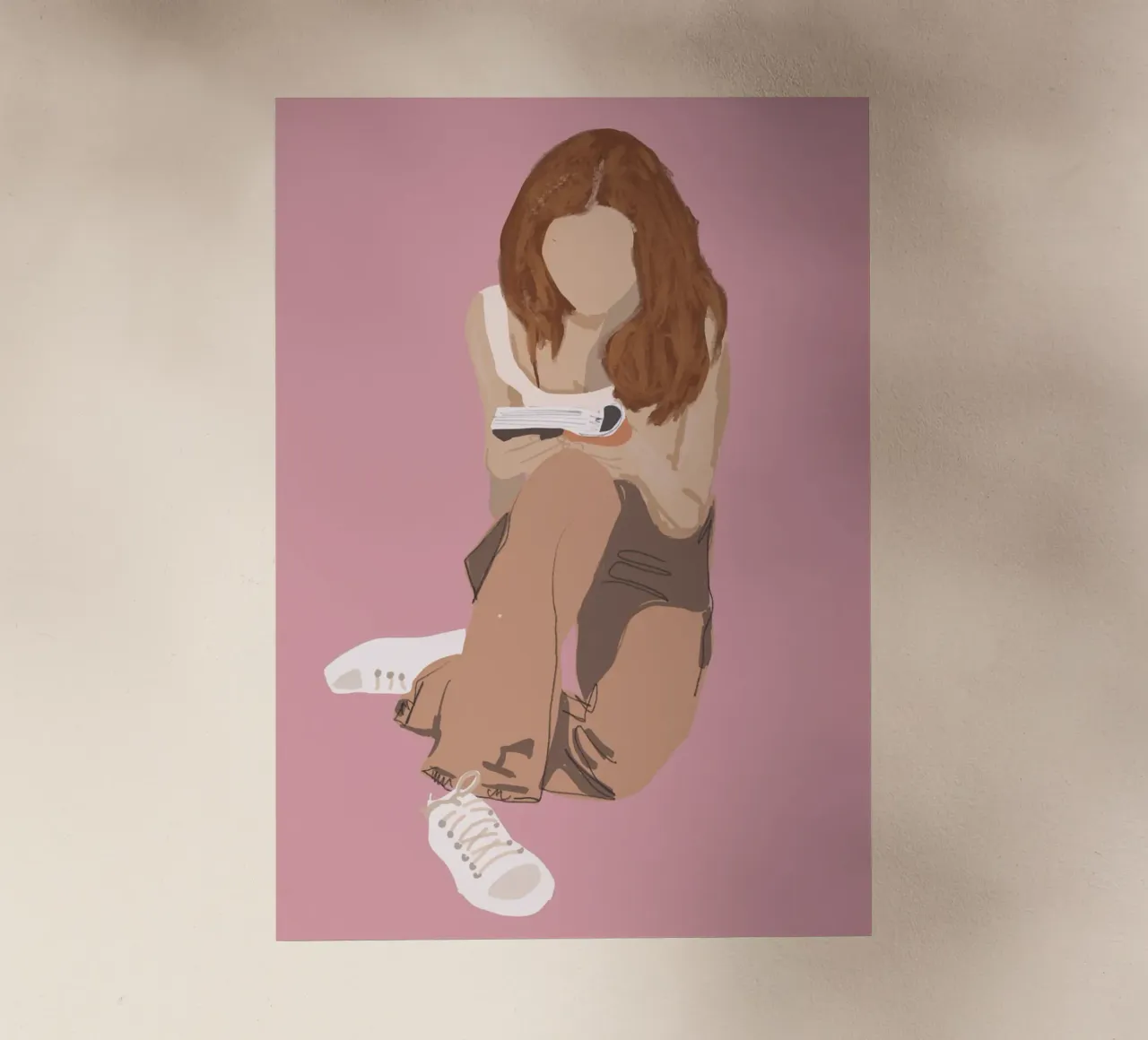Girl Illustration 17 backlit film by LeaDArt