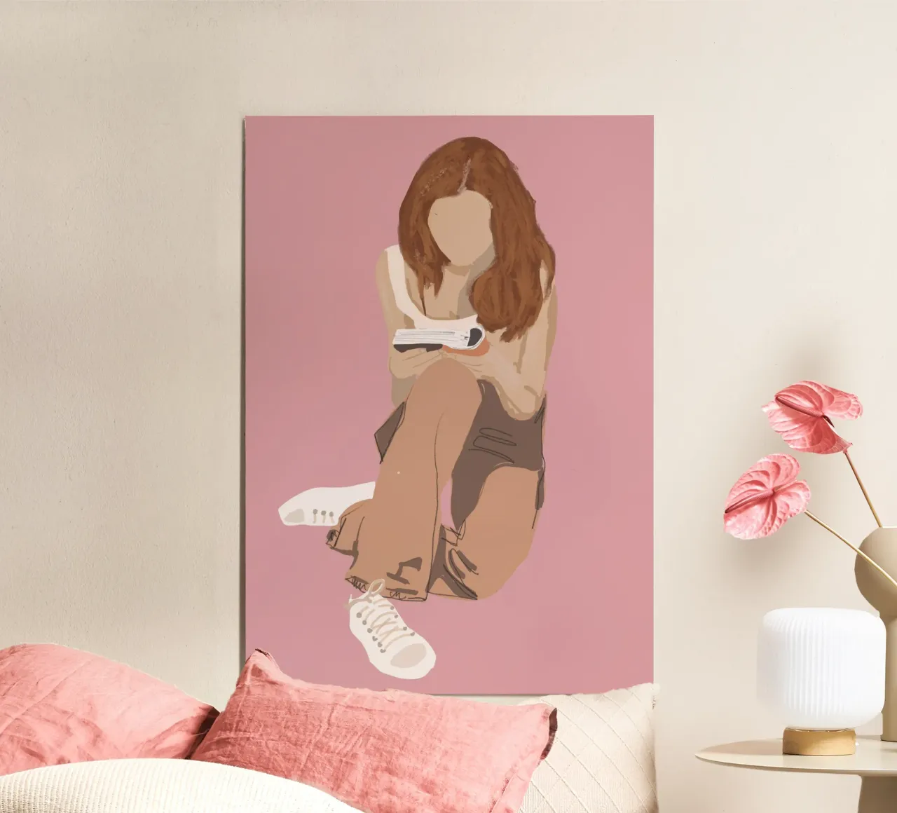 Girl Illustration 17 poster by LeaDArt