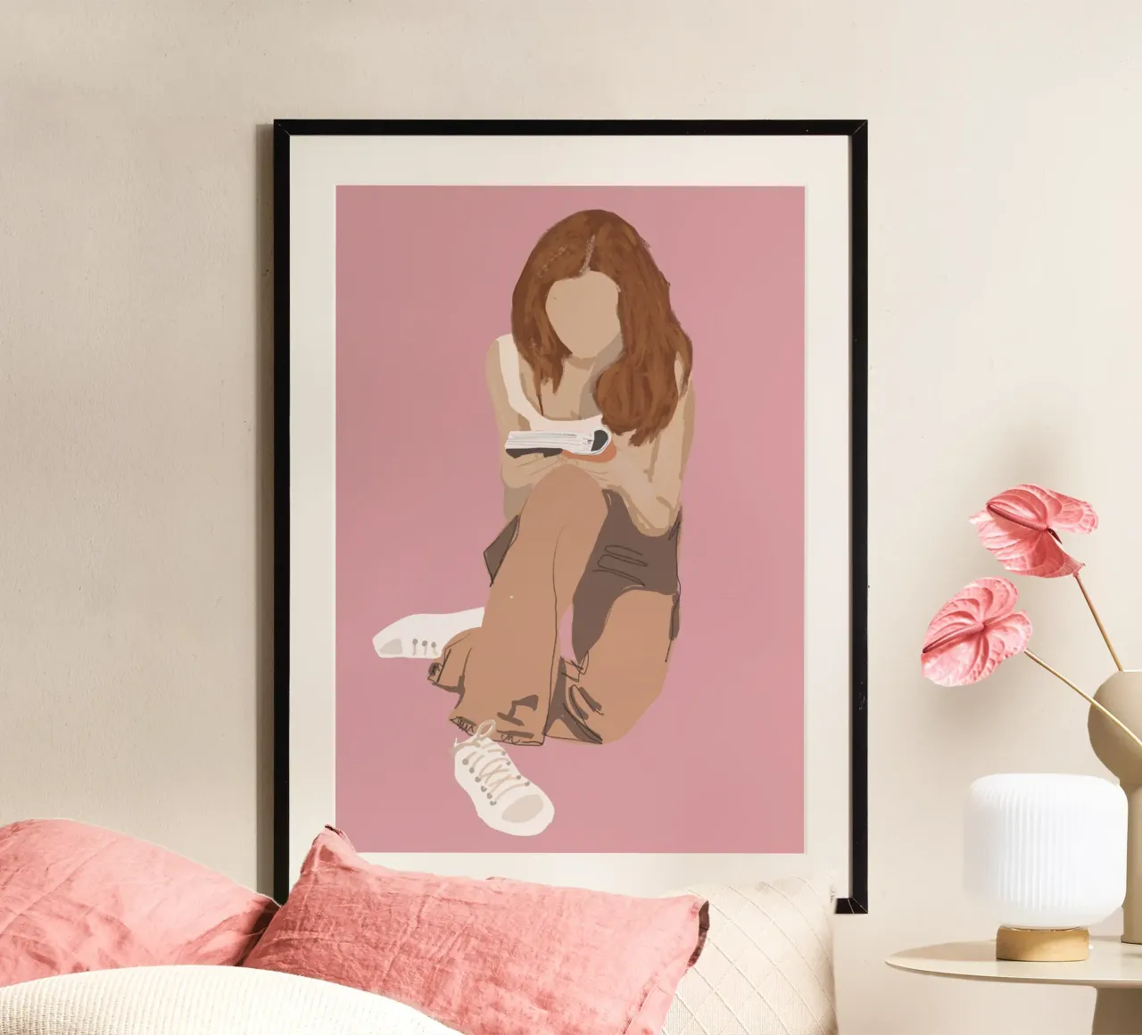 Girl Illustration 17 poster by LeaDArt