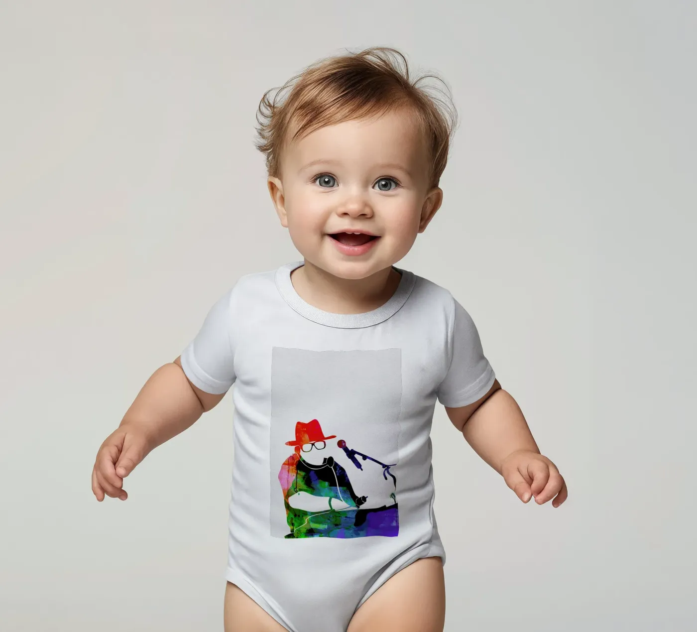 Run Dmc Kurzarm Babybody von Naxart