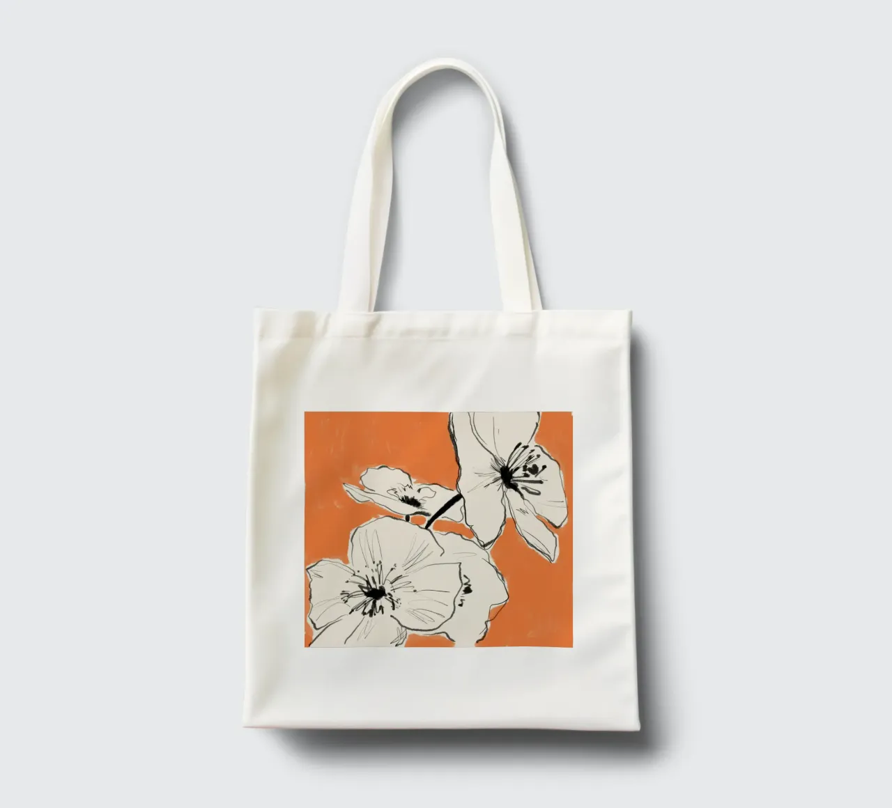 Minimal Abstract Flowers 35 tote bag by LeaDArt