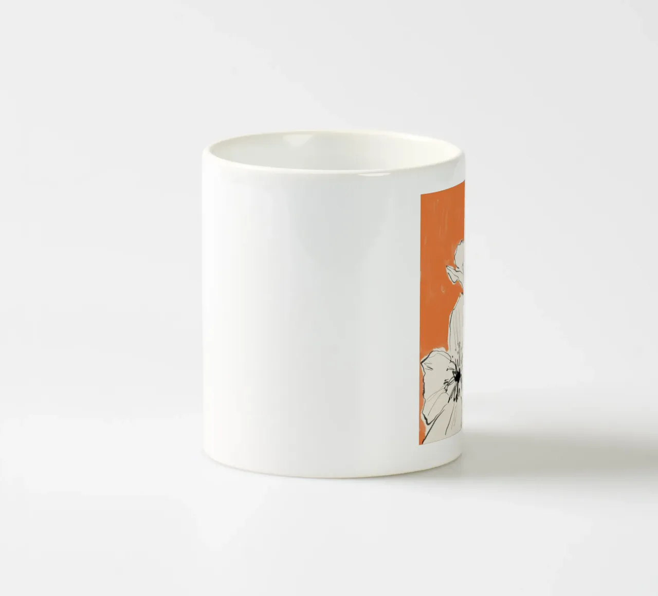 Fiori astratti minimali 35 tazza in ceramica da LeaDArt