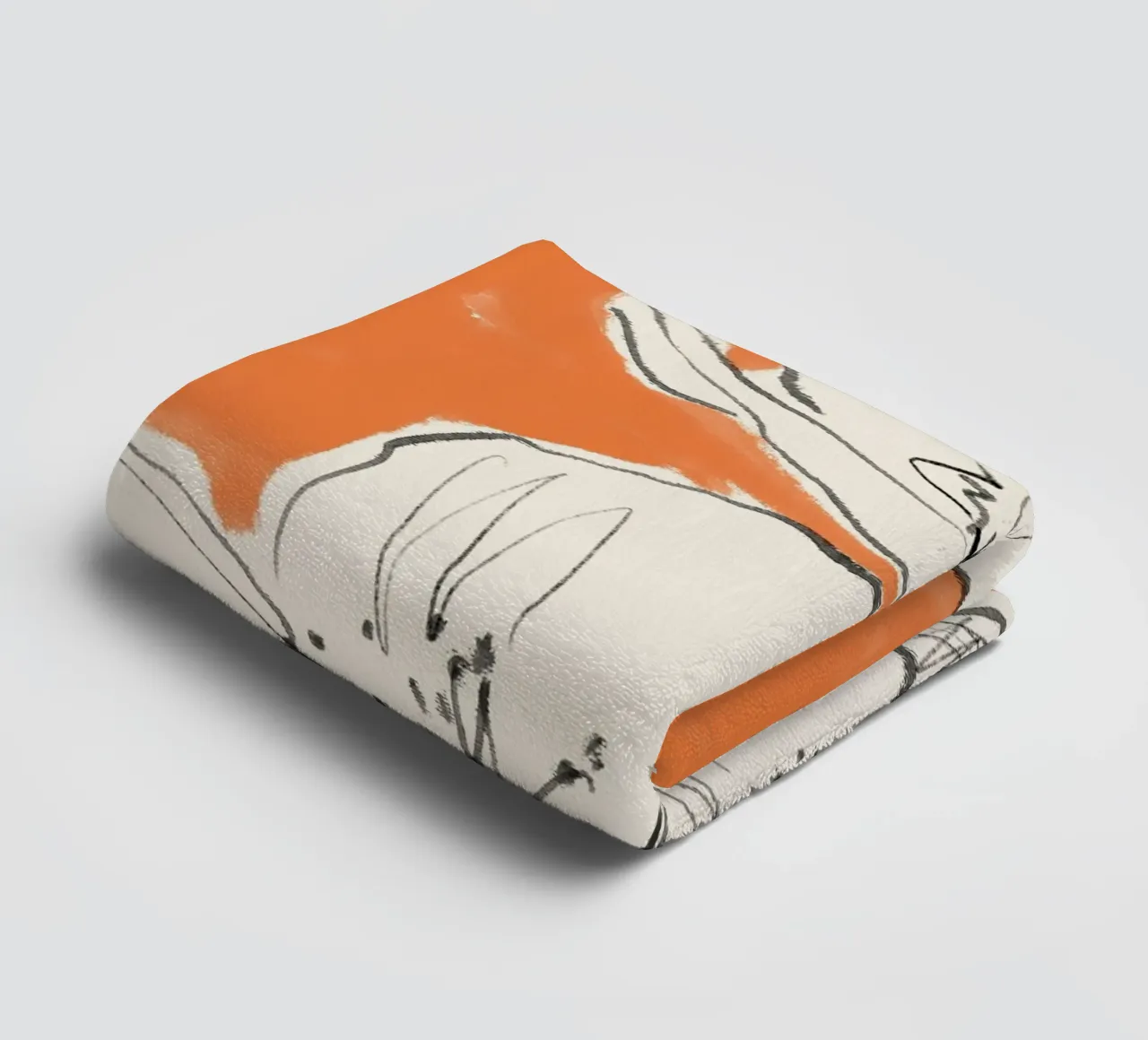 Minimal Abstract Flowers 35 towel by LeaDArt
