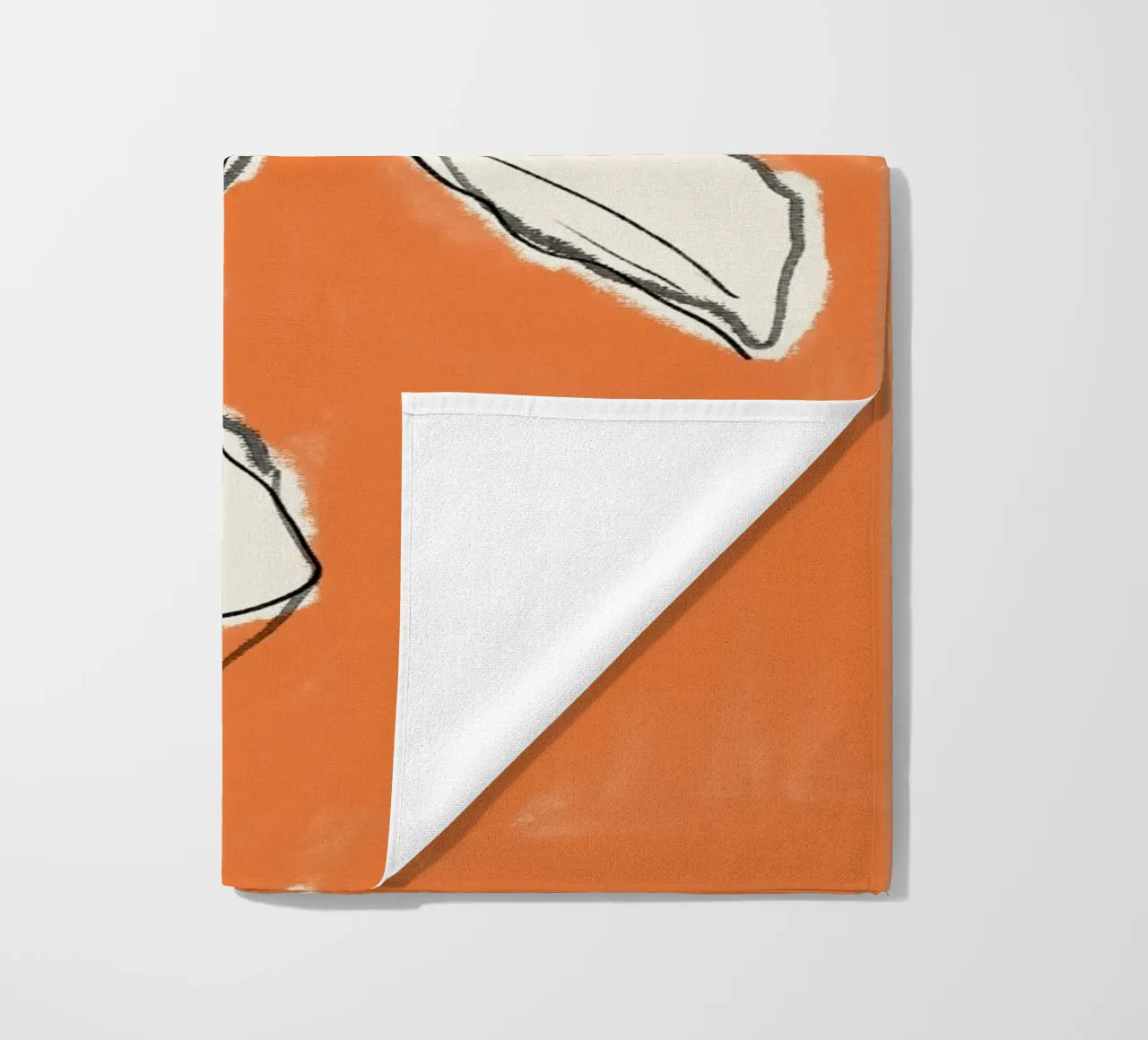 Minimal Abstract Flowers 35 beach towel by LeaDArt