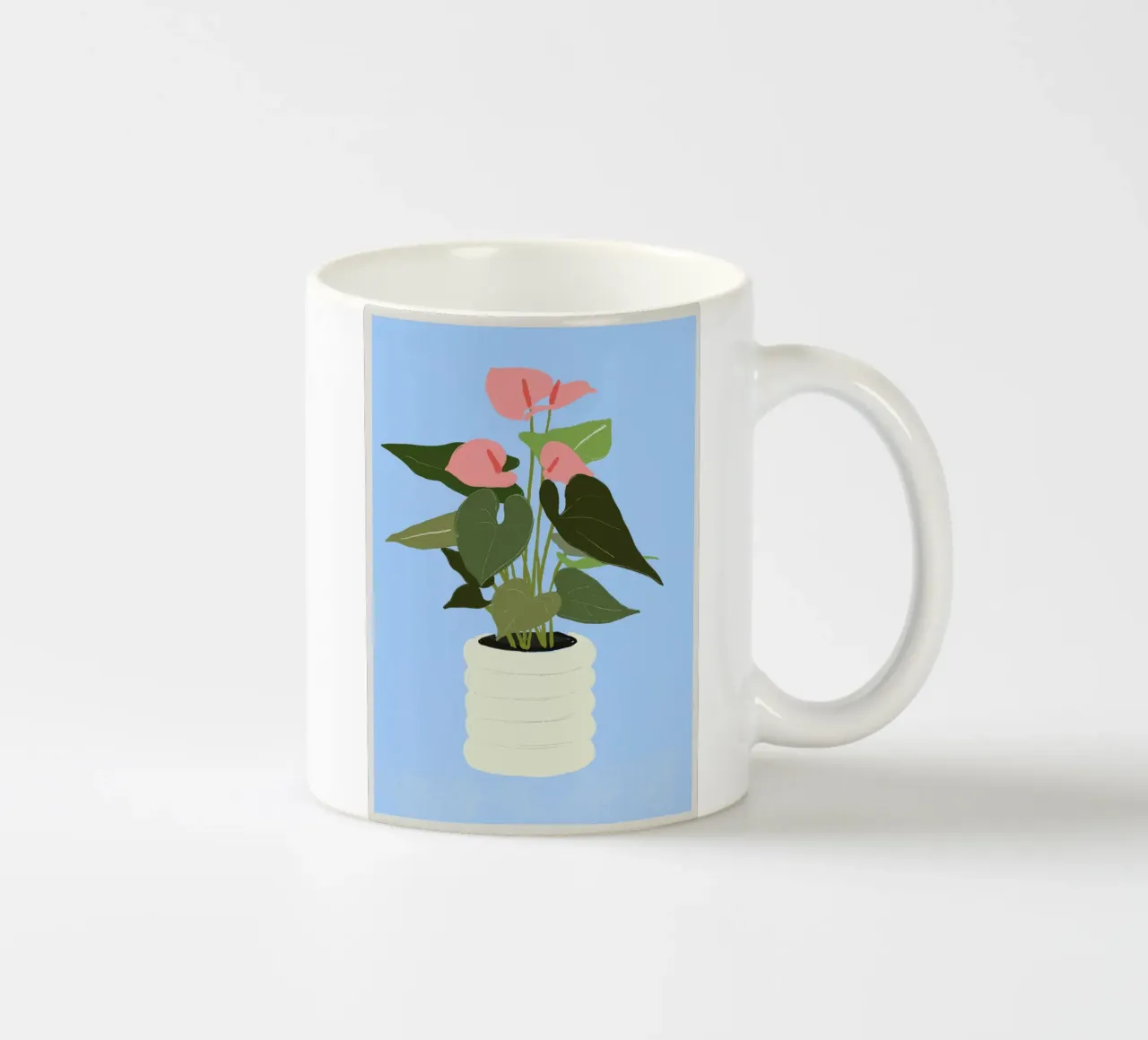 Pianta d'appartamento 6 tazza in ceramica da LeaDArt