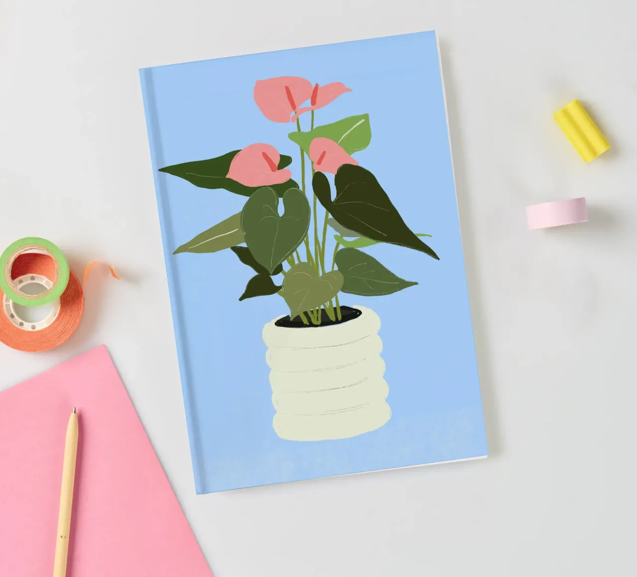 House Plant 6 notebook by LeaDArt