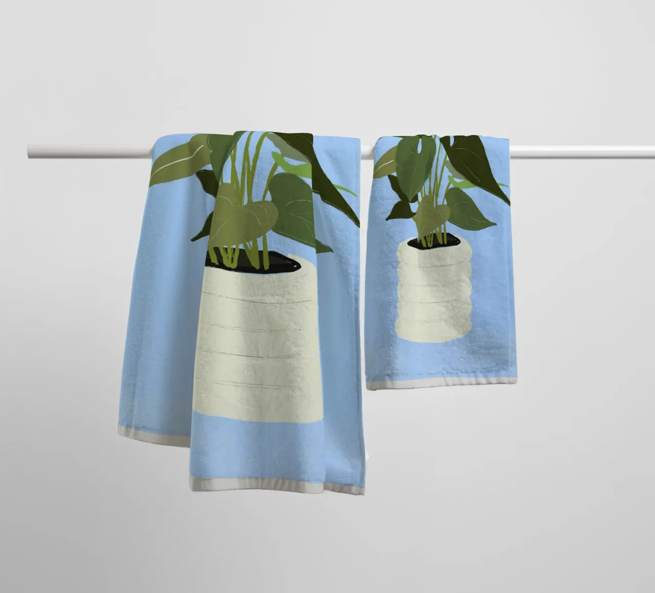 Pianta d'appartamento 6 asciugamano da bagno da LeaDArt