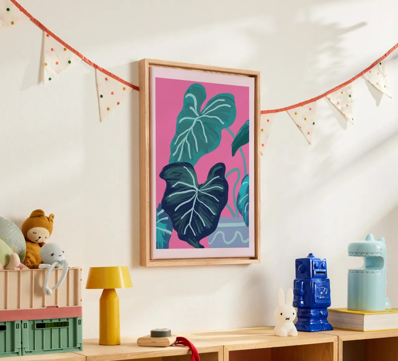 Pianta d'appartamento 8 tela con Cornice a cassetta da LeaDArt